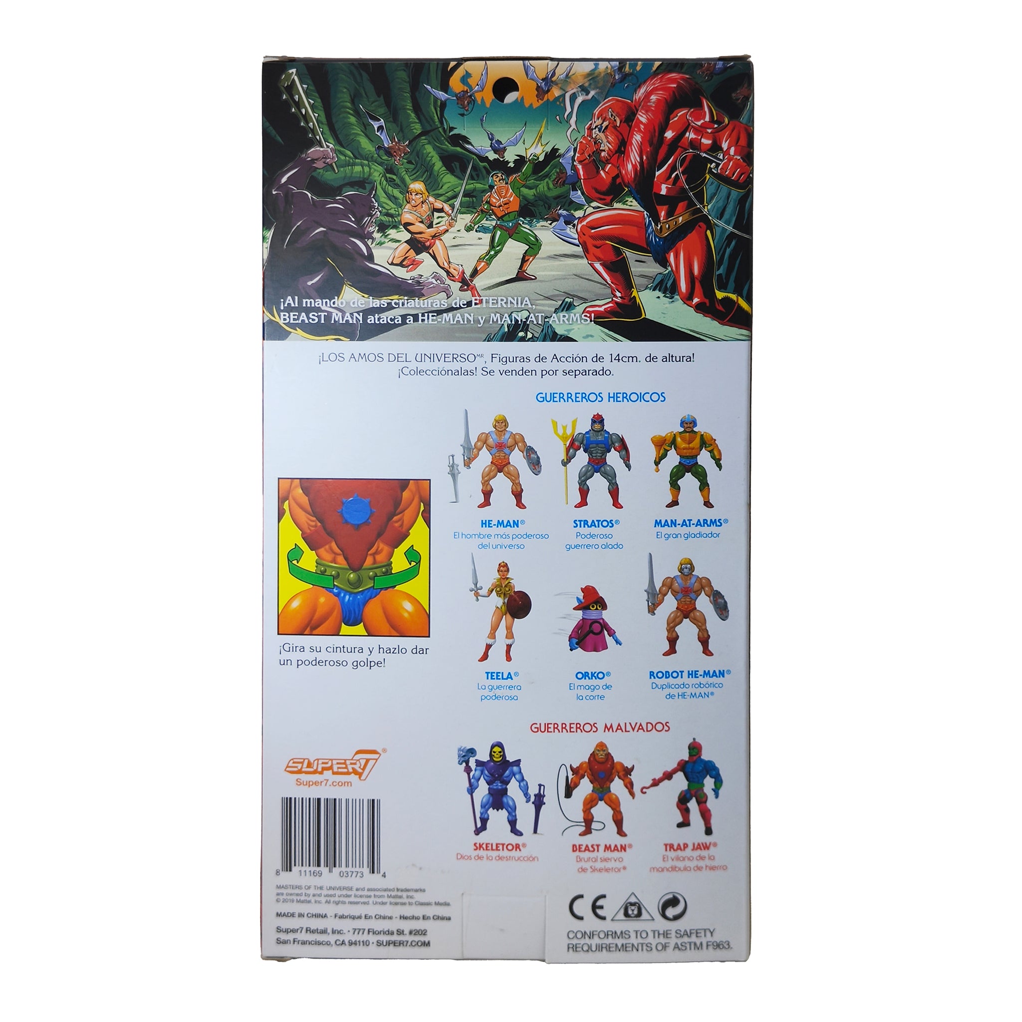 Masters of the Universe Beast Man Los Amos del Universo Super7 Figure 2019