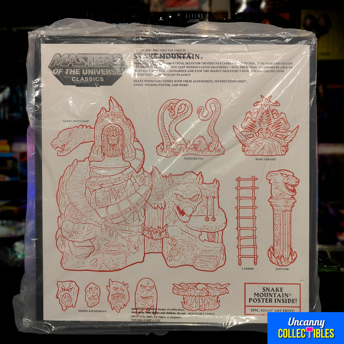 Masters of the Universe Classics Snake Mountain Playset Super7 2020 Sealed