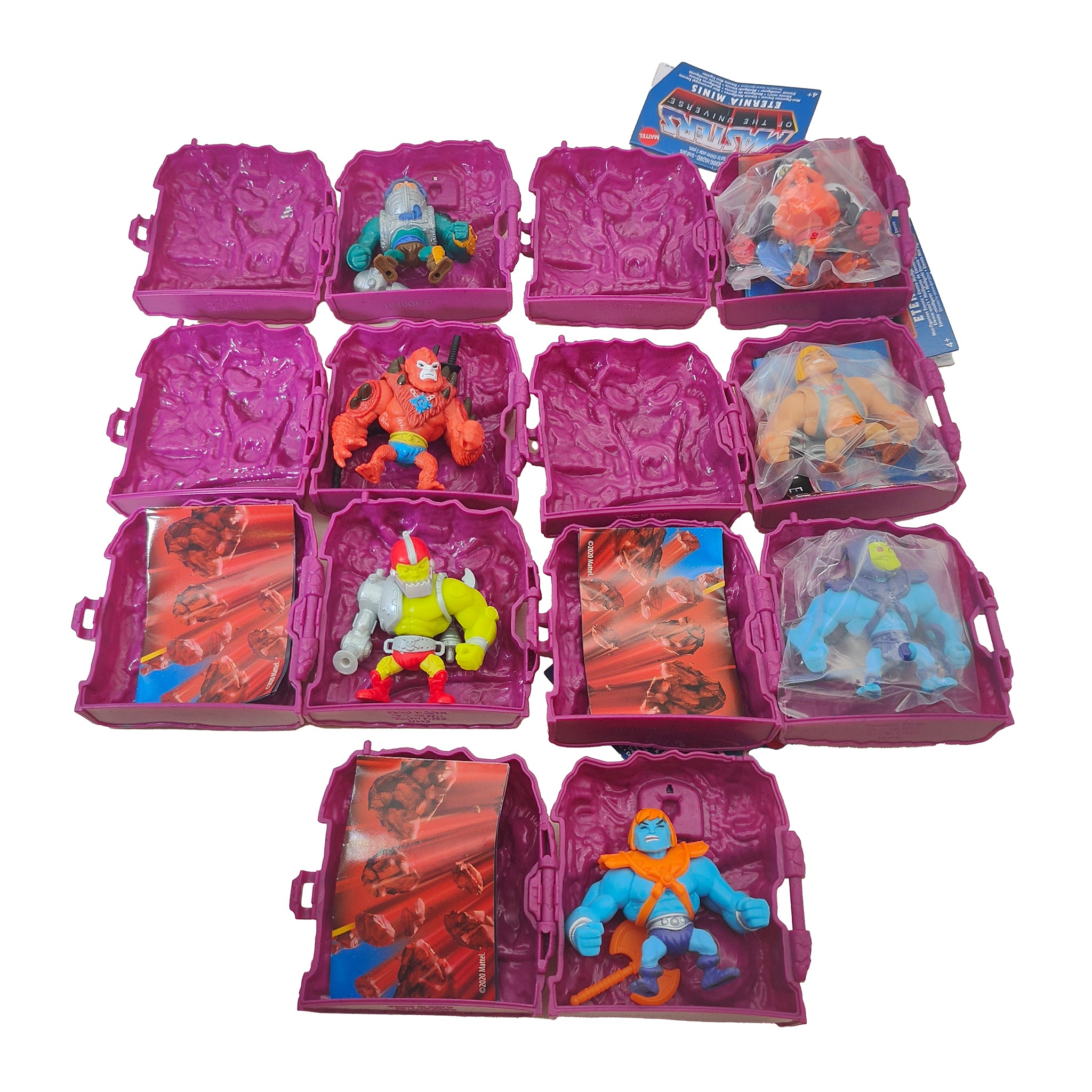 Masters of the Universe Eternia Minis He-Man Skeletor Bundle 6 Figures Mattel