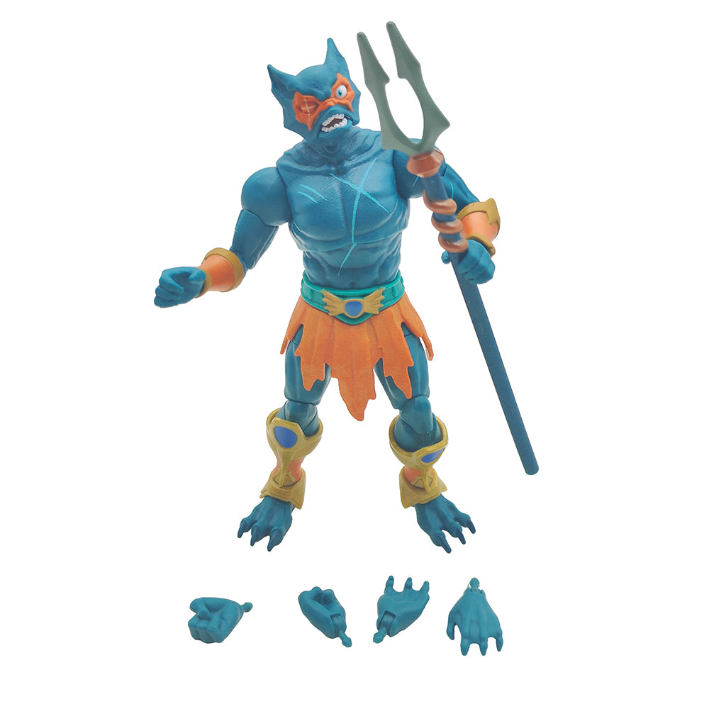 Masters of the Universe Masterverse Mer Man Revelation action figure by Mattel 2022, 18cm tall ocean warrior in used loose condition