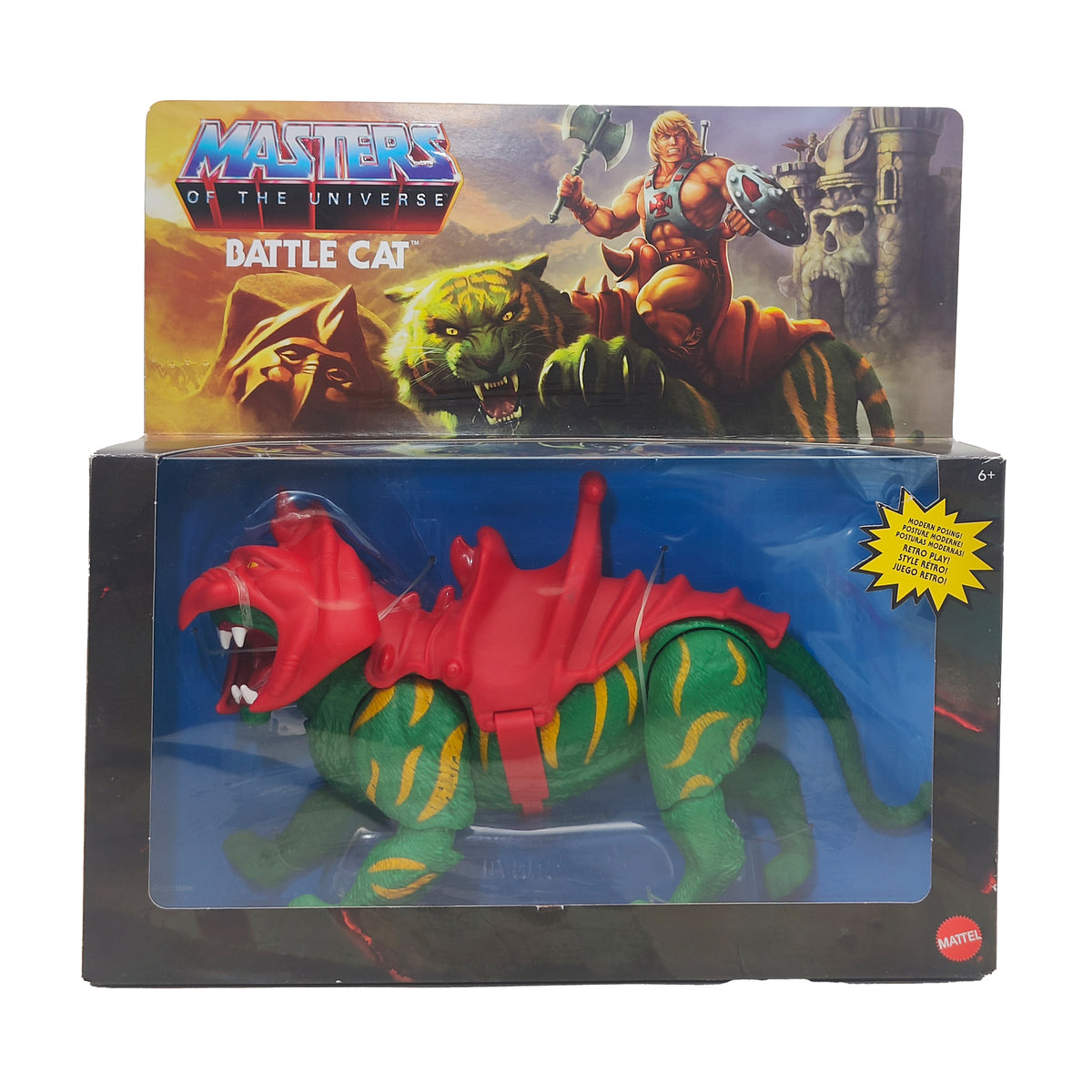 Masters of the Universe Origins Battle Cat Mattel Action Figure 2020, 14cm, pre-owned