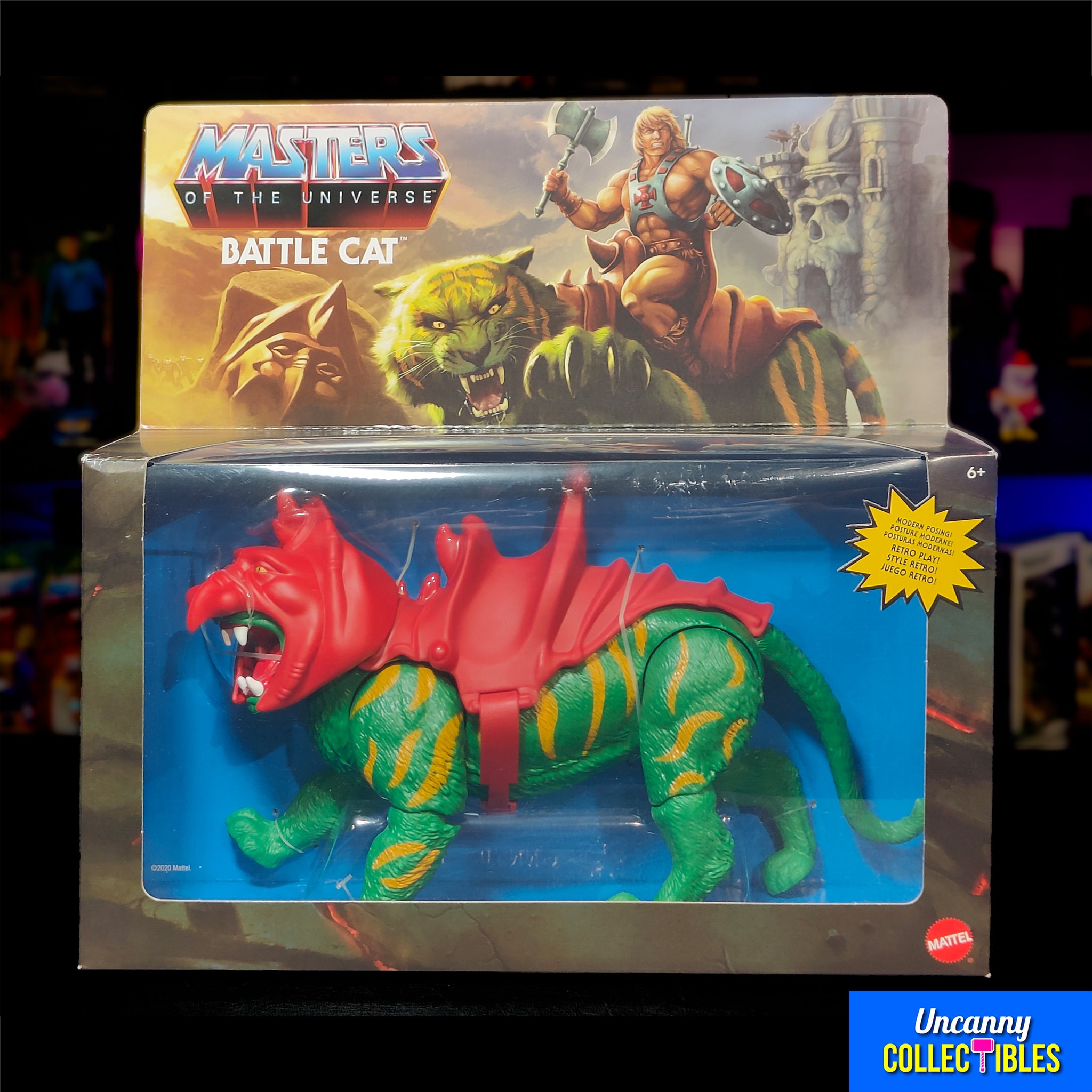Masters of the Universe Origins Battle Cat Mattel Action Figure 2020, 14cm, pre-owned