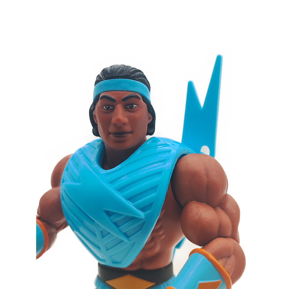 Masters of the Universe Origins Bolt Man Action Figure Mattel 2020 14 cm – Masters of the Universe, Mattel, 14 cm, 2020, pre-owned collector piece, Uncanny Collectibles Dublin Ireland