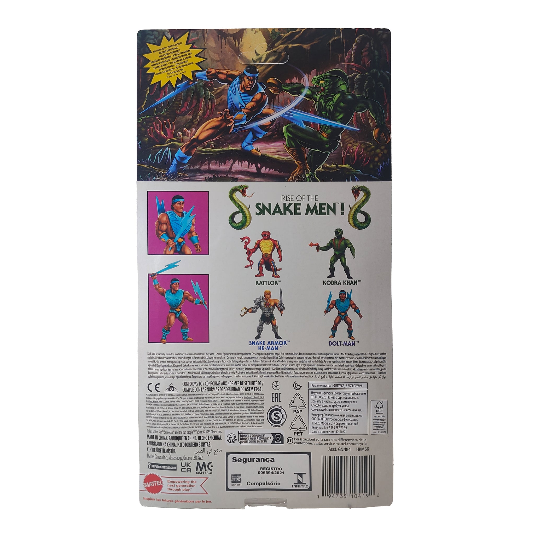 Masters of the Universe Origins Bolt Man Action Figure Mattel 2020 14 cm – Masters of the Universe, Mattel, 14 cm, 2020, pre-owned collector piece, Uncanny Collectibles Dublin Ireland