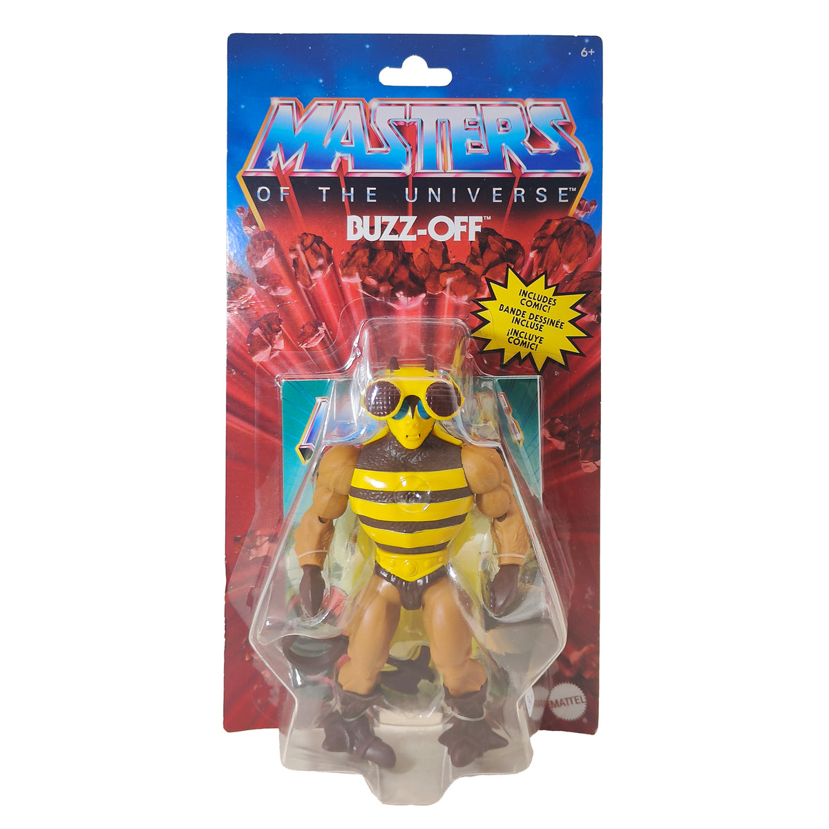 Masters of the Universe Buzz-Off Origins Mattel Action Figure 2022, 14cm, pre-owned