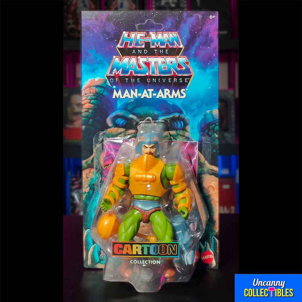 Masters of the Universe Origins Cartoon Man At Arms Mattel Action Figure 14 cm – Masters of the Universe, Mattel, 14 cm, 2024, brand new collector item, Uncanny Collectibles Dublin Ireland