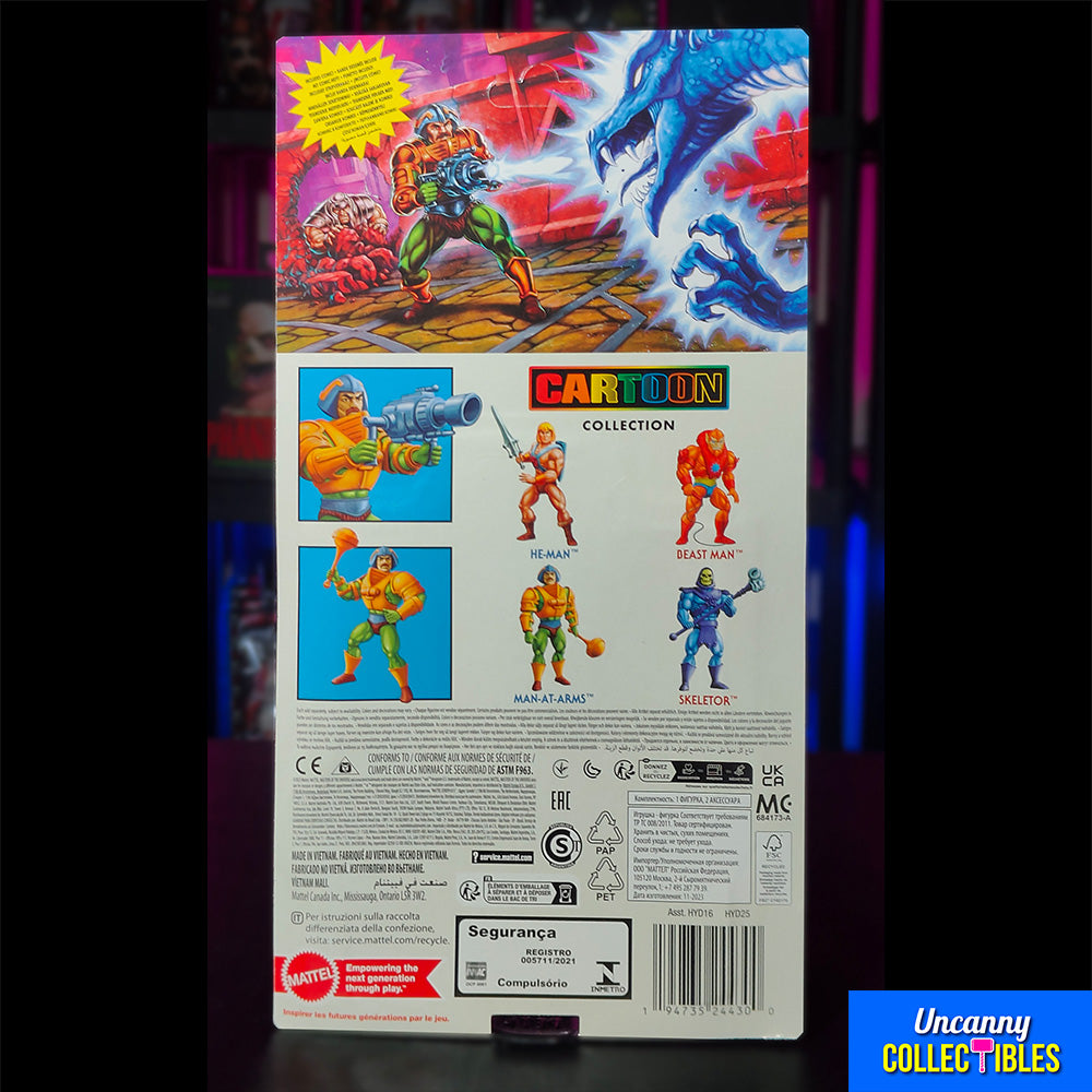 Masters of the Universe Origins Cartoon Man At Arms Mattel Action Figure 14 cm – Masters of the Universe, Mattel, 14 cm, 2024, brand new collector item, Uncanny Collectibles Dublin Ireland