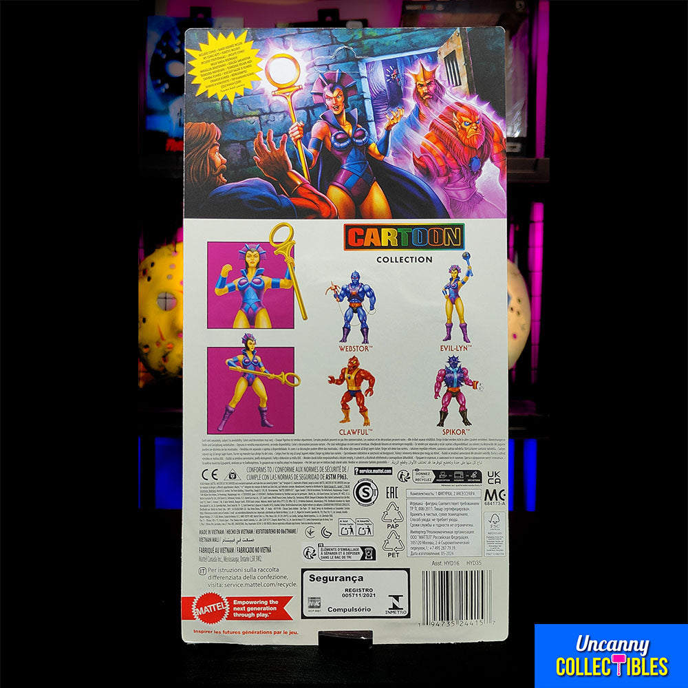 Masters of the Universe Origins Evil Lyn Cartoon Collection Mattel Action Figure 14 cm – Masters of the Universe, Mattel, 14 cm, 2024, brand new collector item, Uncanny Collectibles Dublin Ireland