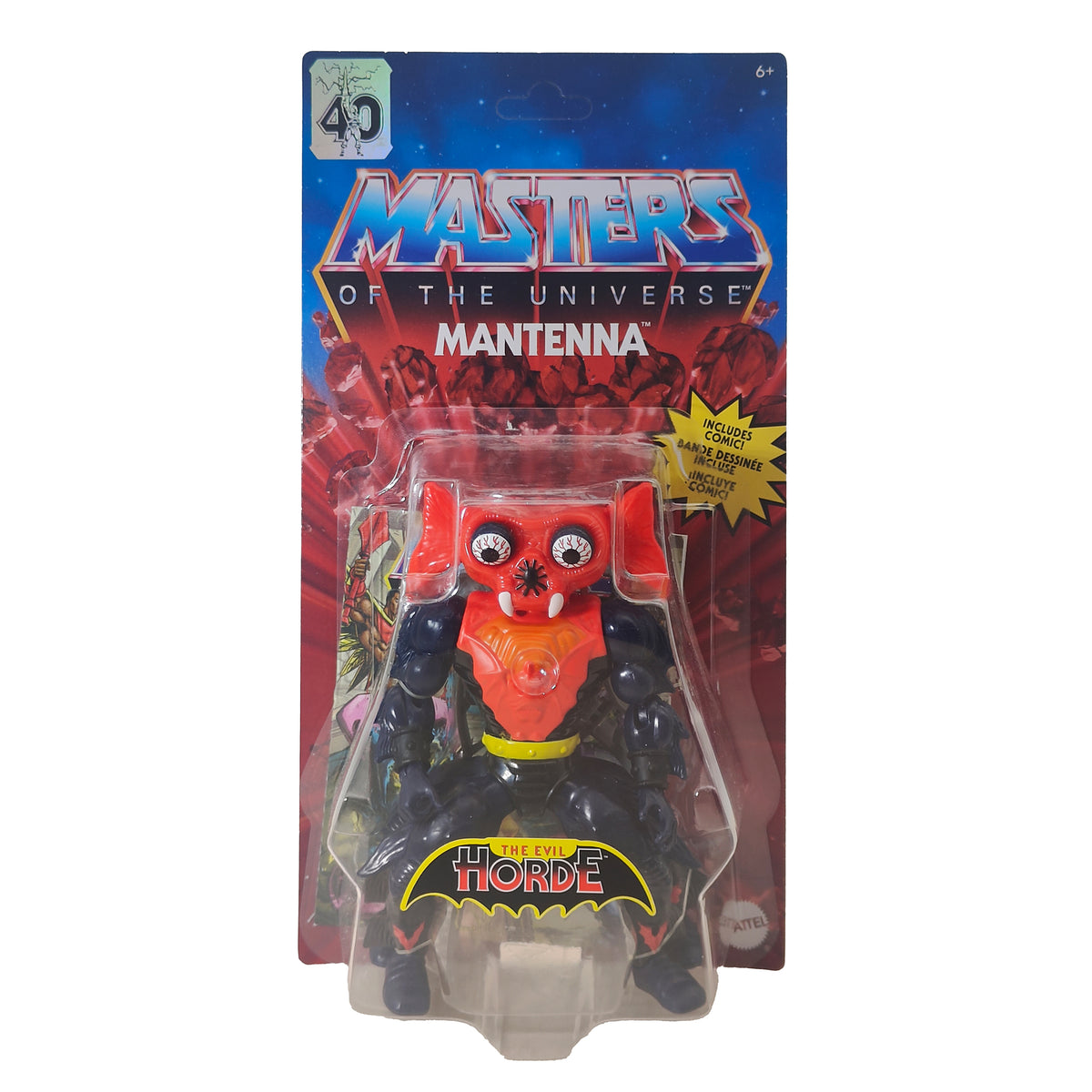 Masters of the Universe Origins Mantenna Mattel Action Figure 2022, 14cm, pre-owned