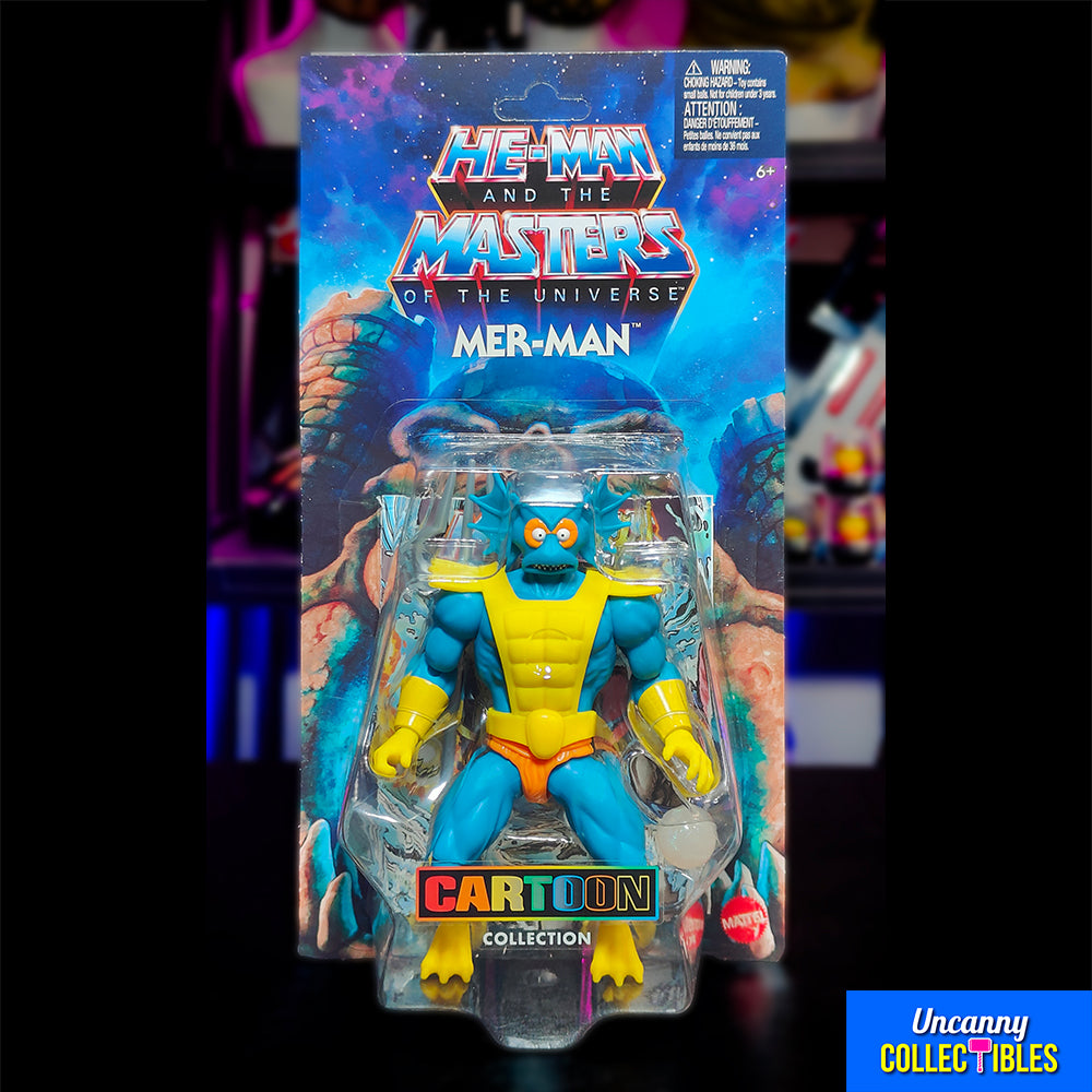 Masters of the Universe Origins Mer-Man Cartoon Collection Mattel Action Figure 14 cm – Masters of the Universe, Mattel, 14 cm, 2024, brand new collector item, Uncanny Collectibles Dublin Ireland