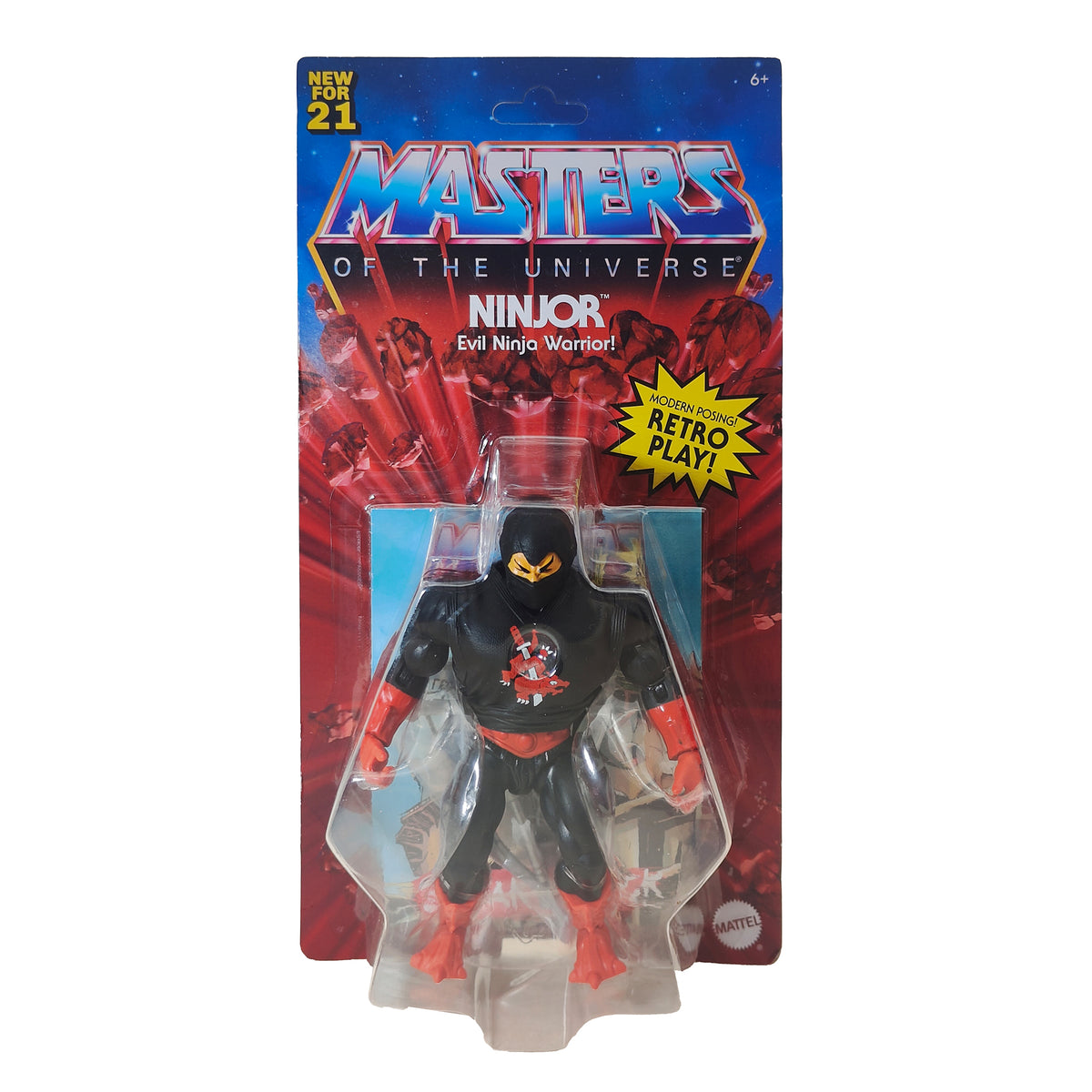 Masters of the Universe Origins Ninjor Mattel Action Figure 2020, 14cm, pre-owned