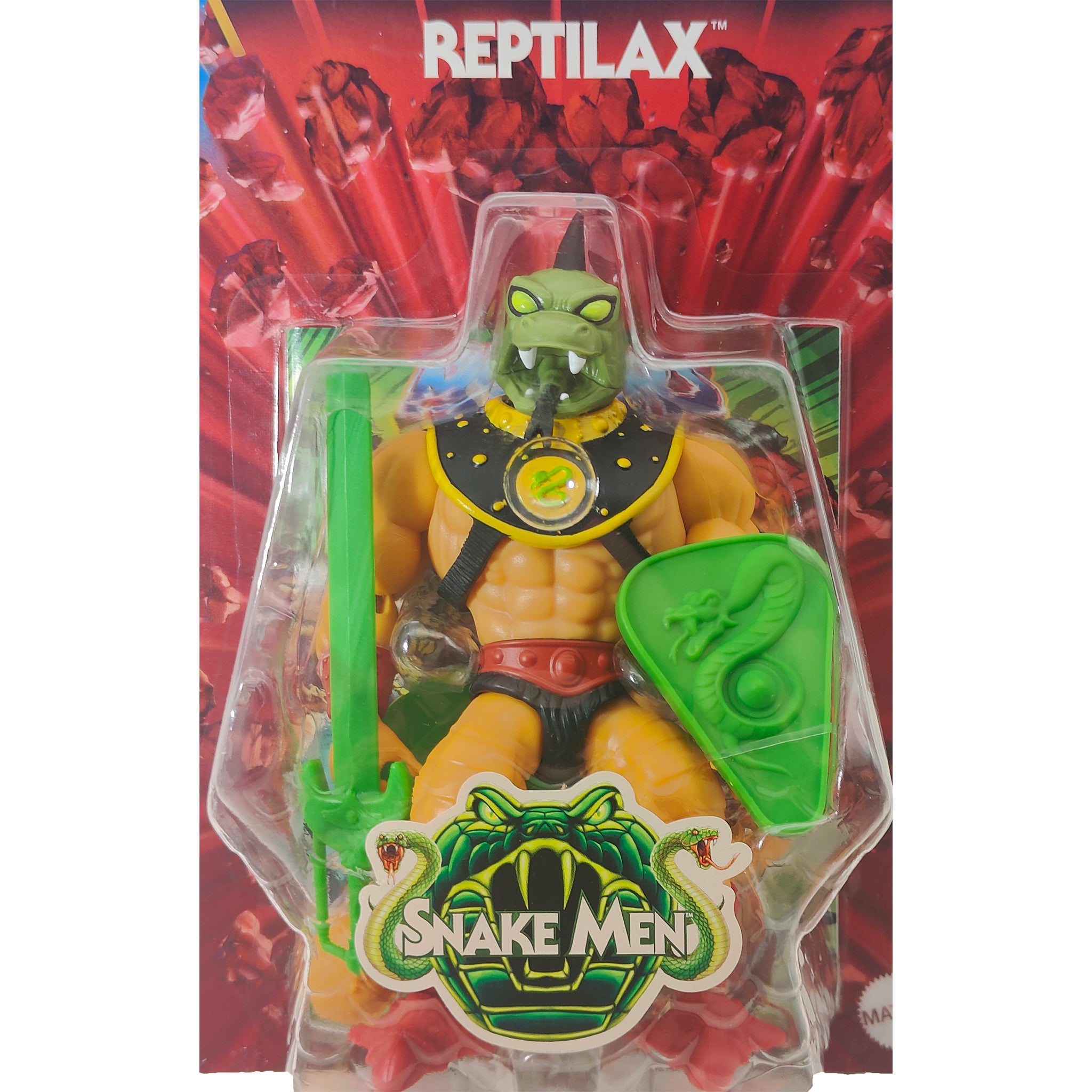 Masters of the Universe Origins Snake Men Reptilax Mattel Action Figure 2024 – Masters of the Universe, Mattel, 14 cm, 2024, pre-owned collector piece, Uncanny Collectibles Dublin Ireland
