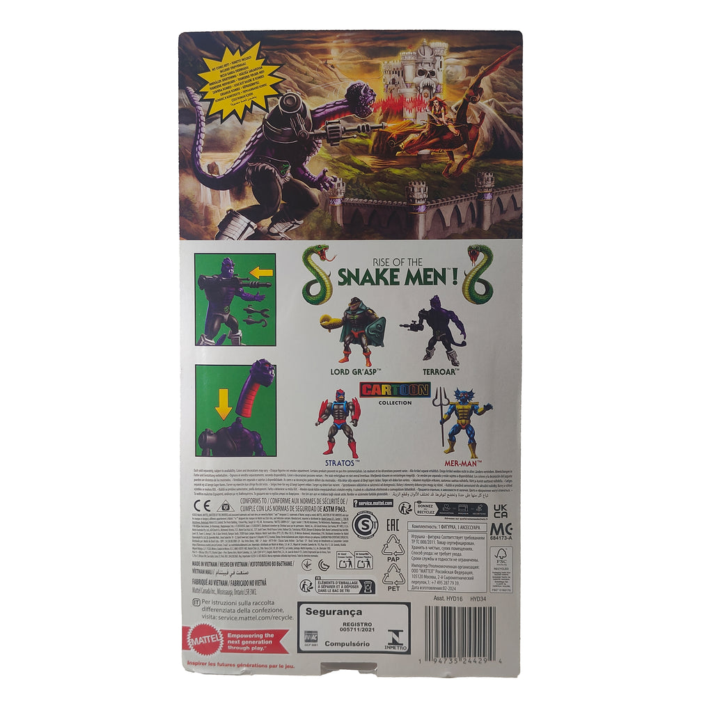 Masters of the Universe Origins Snake Men Terroar Mattel Action Figure 14 cm – Masters of the Universe, Mattel, 14 cm, pre-owned collector piece, Uncanny Collectibles Dublin Ireland