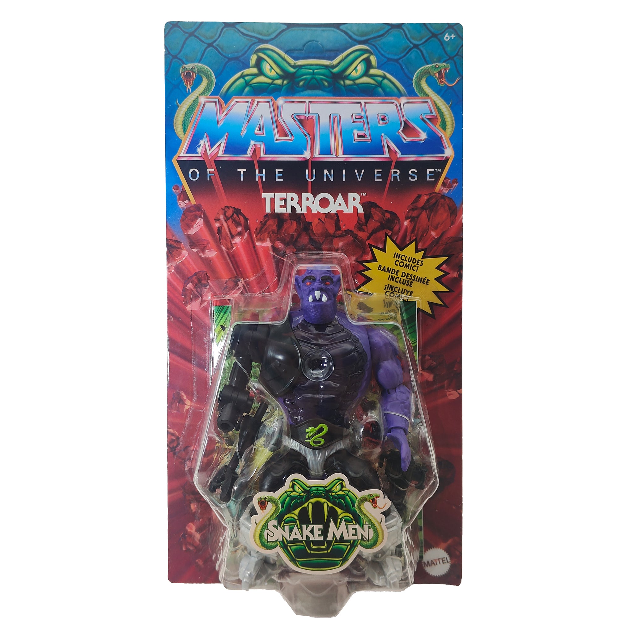 Masters of the Universe Origins Snake Men Terroar Mattel Action Figure 14 cm – Masters of the Universe, Mattel, 14 cm, pre-owned collector piece, Uncanny Collectibles Dublin Ireland