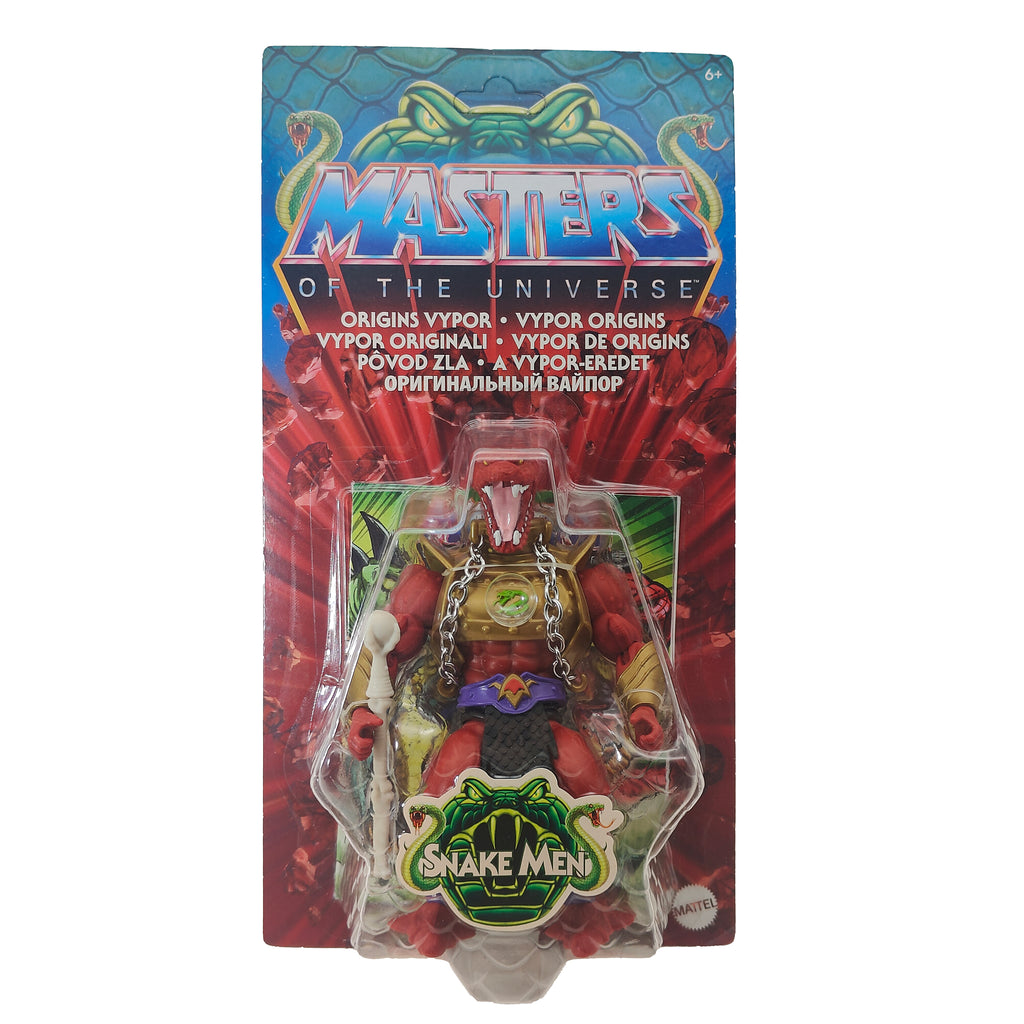 Masters of the Universe Origins Snake Men Vypor Mattel Action Figure 14 cm – Masters of the Universe, Mattel, 14 cm, pre-owned collector piece, Uncanny Collectibles Dublin Ireland