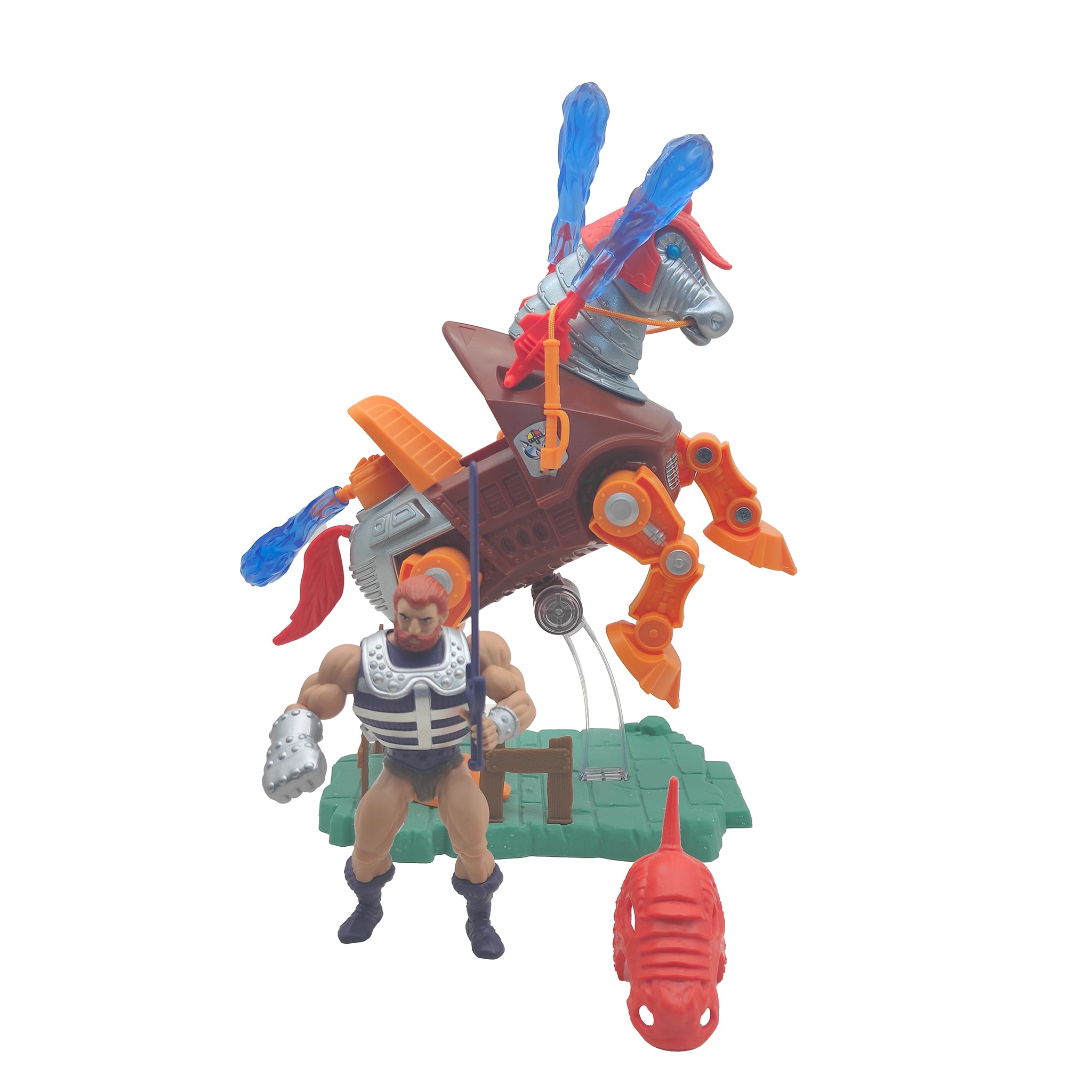 Masters of the Universe Origins Stridor And Fisto Action Figures 2021 – Masters of the Universe, Mattel, 14 cm, 2021, pre-owned collector piece, Uncanny Collectibles Dublin Ireland