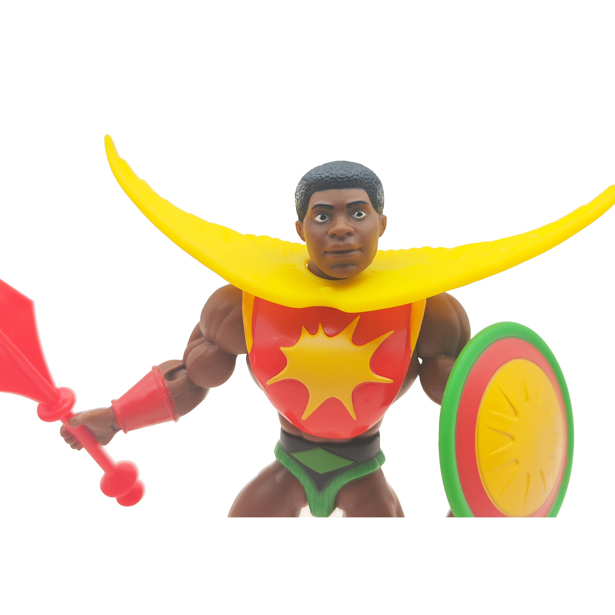 Masters of the Universe Origins Sun Man Mattel Action Figure 2022 – Masters of the Universe, Mattel, 14 cm, 2022, pre-owned collector piece, Uncanny Collectibles Dublin Ireland
