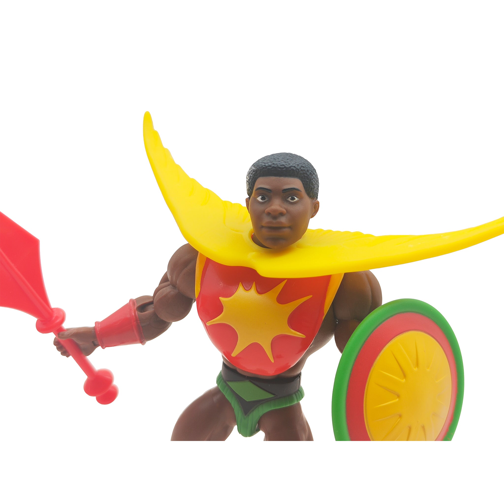 Masters of the Universe Origins Sun Man Mattel Action Figure 2022 – Masters of the Universe, Mattel, 14 cm, 2022, pre-owned collector piece, Uncanny Collectibles Dublin Ireland