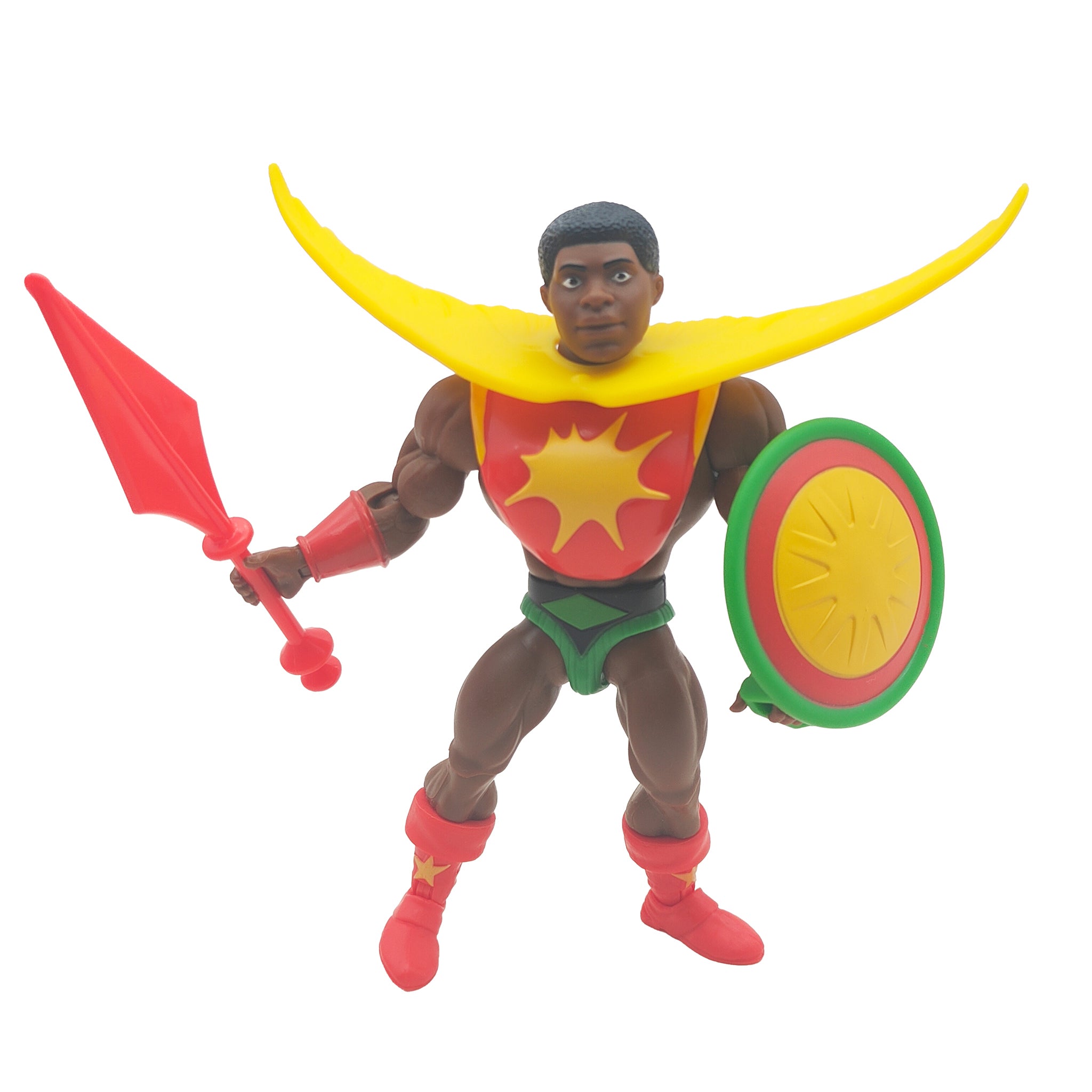 Masters of the Universe Origins Sun Man Mattel Action Figure 2022 – Masters of the Universe, Mattel, 14 cm, 2022, pre-owned collector piece, Uncanny Collectibles Dublin Ireland