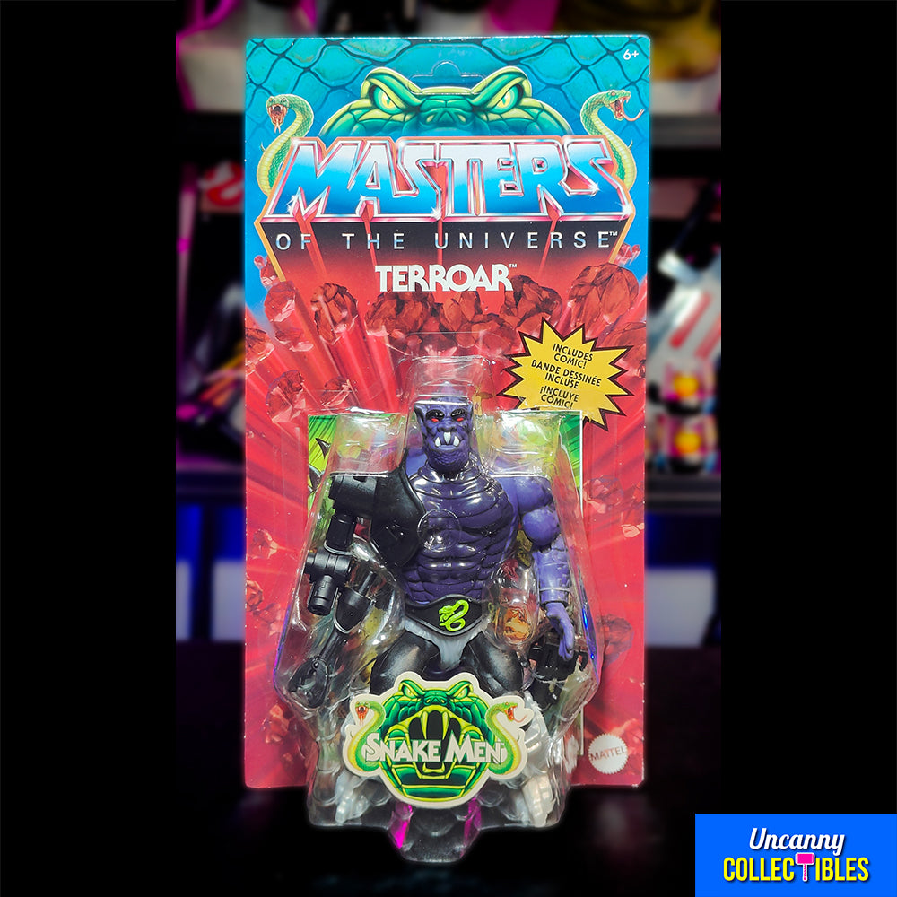 Masters of the Universe Origins Snake Men Terroar Mattel Action Figure 14 cm – Masters of the Universe, Mattel, 14 cm, 2024, brand new collector item, Uncanny Collectibles Dublin Ireland