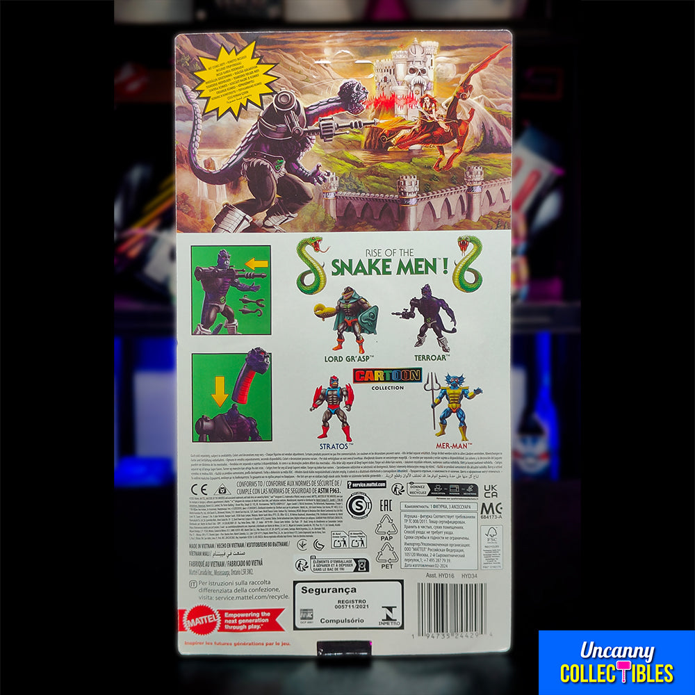 Masters of the Universe Origins Snake Men Terroar Mattel Action Figure 14 cm – Masters of the Universe, Mattel, 14 cm, 2024, brand new collector item, Uncanny Collectibles Dublin Ireland