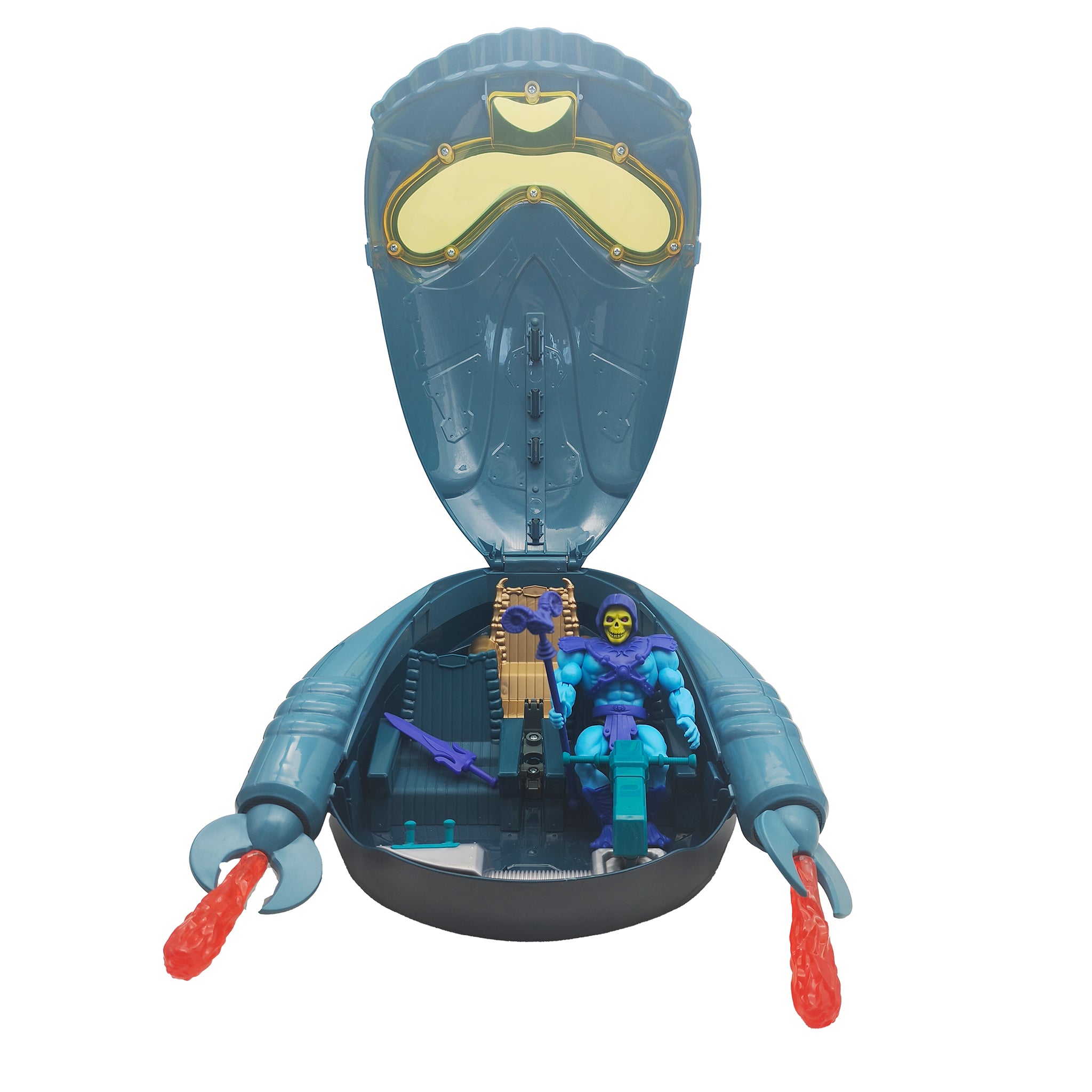 Masters of the Universe Origins The Collector Skeletors Evil Airship And Skeletor – Masters of the Universe, Mattel, 14 cm, 2023, pre-owned collector piece, Uncanny Collectibles Dublin Ireland