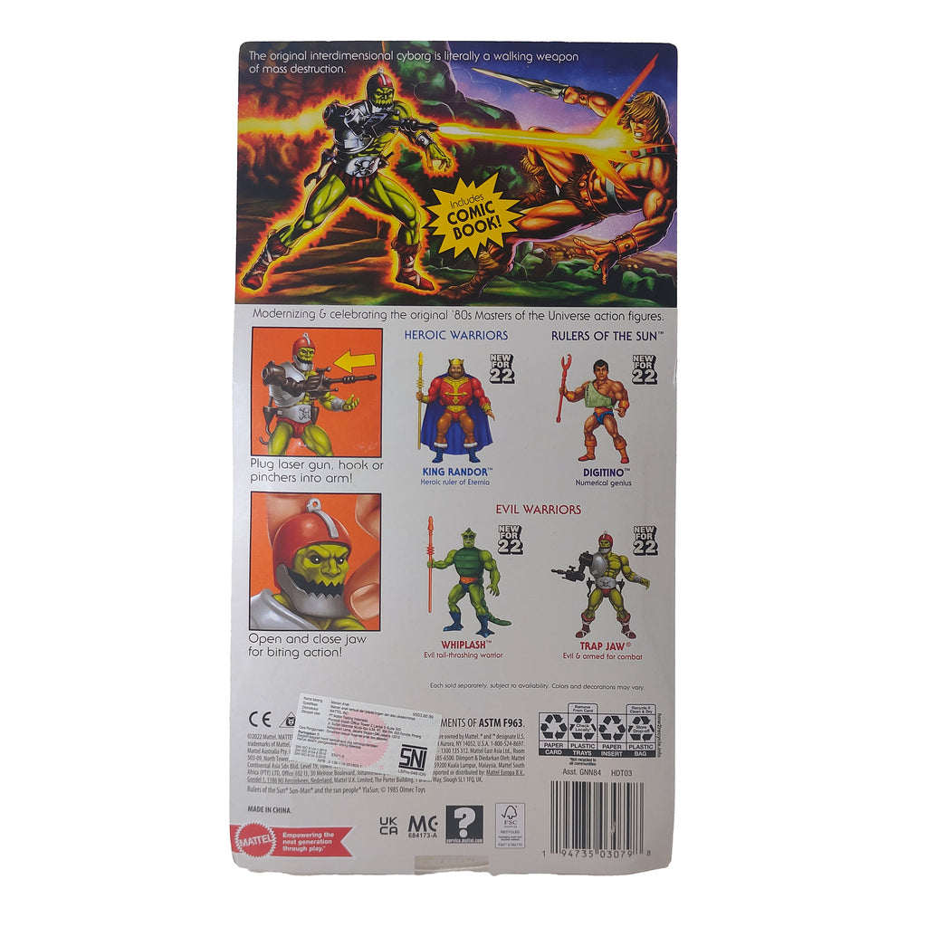Masters of the Universe Origins Trap Jaw Mattel Action Figure 14 cm – Masters of the Universe, Mattel, 14 cm, 2020, pre-owned collector piece, Uncanny Collectibles Dublin Ireland