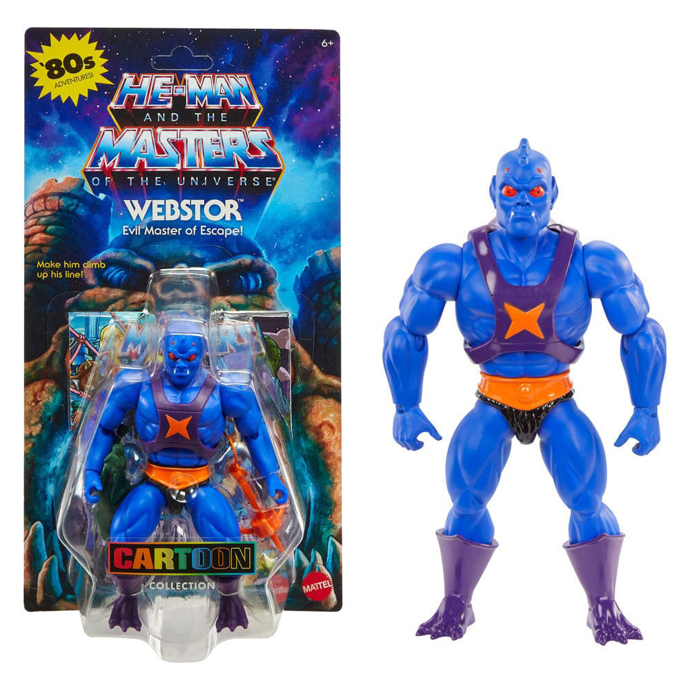 Masters of the Universe Origins Webstor Cartoon Collection Mattel Action Figure 14 cm – Masters of the Universe, Mattel, 14 cm, 2024, brand new collector item, Uncanny Collectibles Dublin Ireland