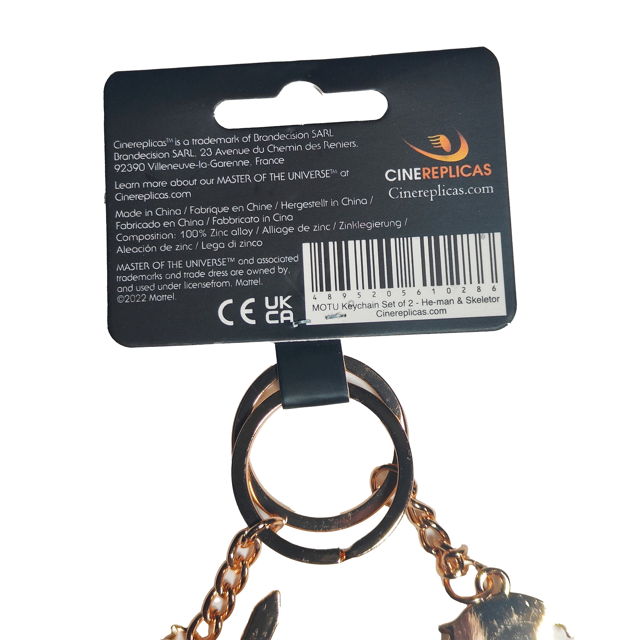 Masters of the Universe Revelation He-Man and Skeletor Metal Keychain 2-Pack – Masters of the Universe, CineReplicas, 4 cm, brand new collector item, Uncanny Collectibles Dublin Ireland