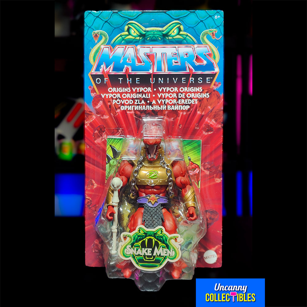 Masters of the Universe Origins Snake Men Vypor Mattel Action Figure 14 cm – Masters of the Universe, Mattel, 14 cm, 2024, brand new collector item, Uncanny Collectibles Dublin Ireland