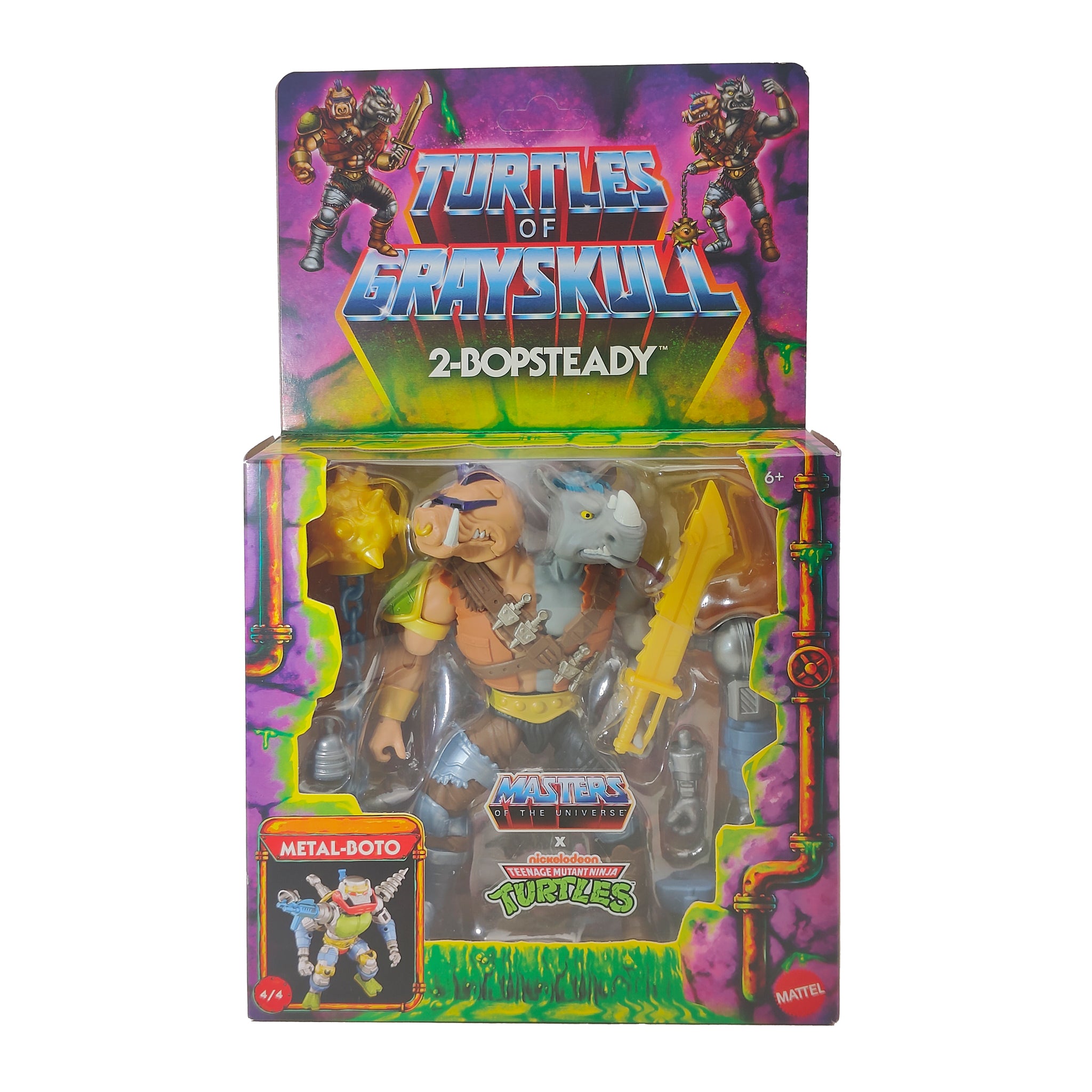 Masters of the Universe Turtles of Grayskull 2-Bopsteady Deluxe Mattel Action Figure