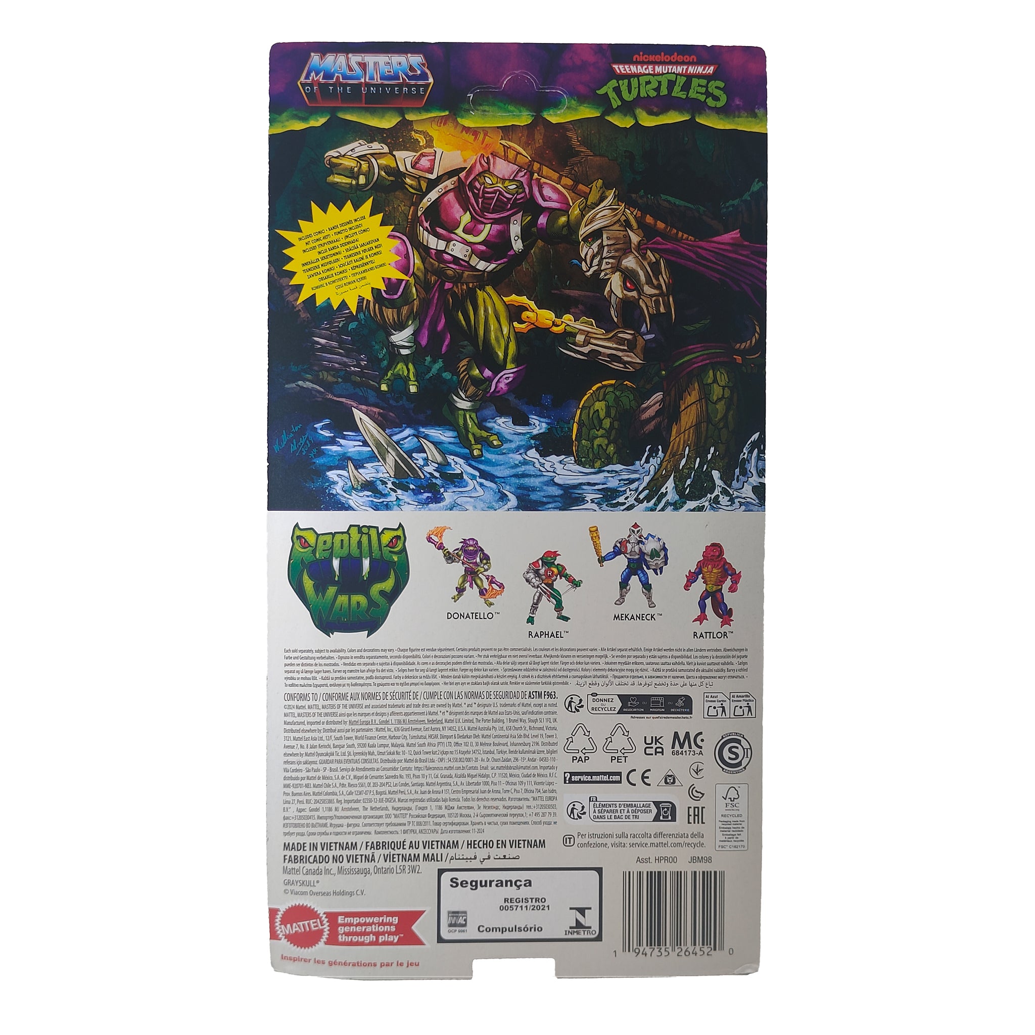 Masters of the Universe Turtles of Grayskull Donatello Mattel Action Figure