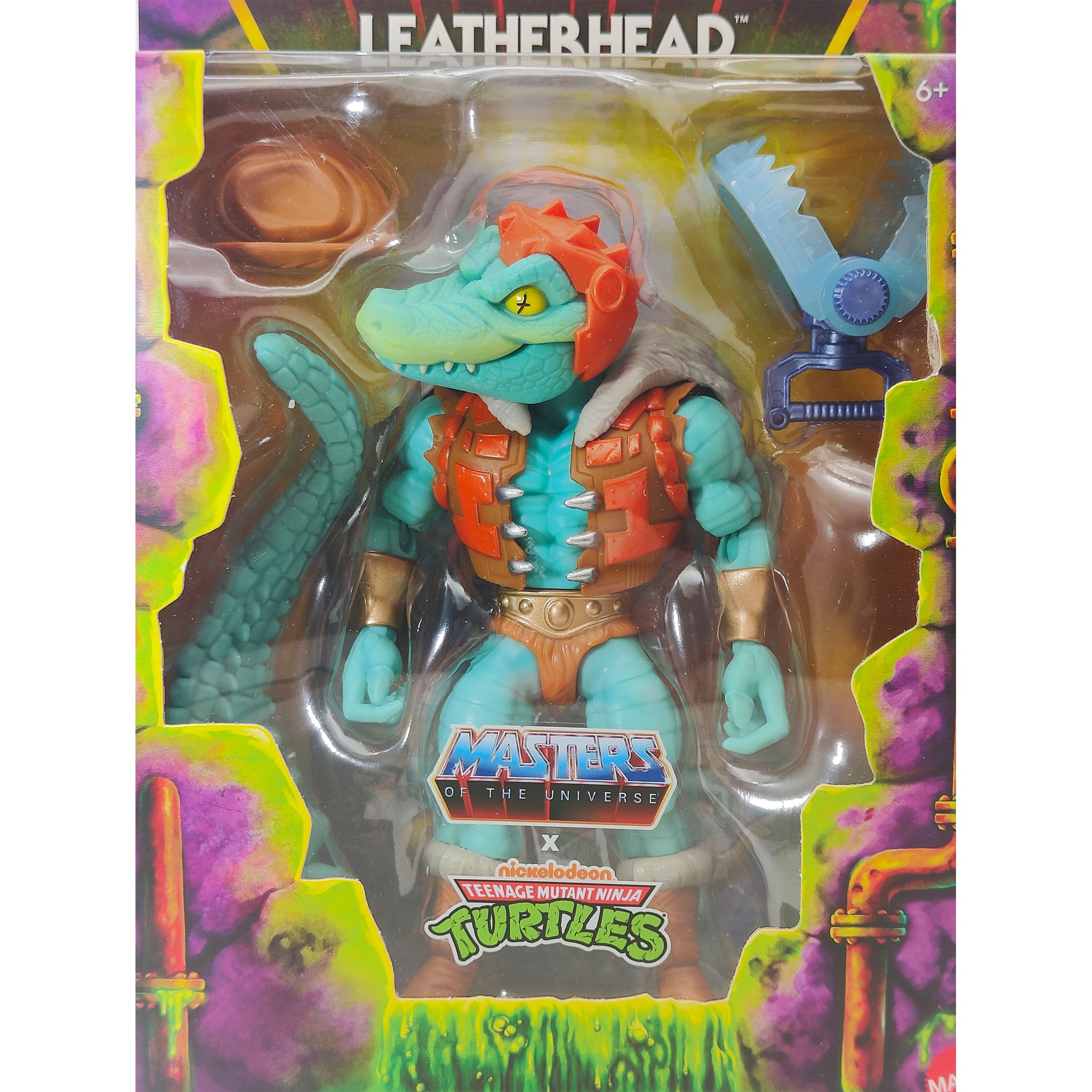 Masters of the Universe Turtles of Grayskull Leatherhead Deluxe Mattel Action Figure