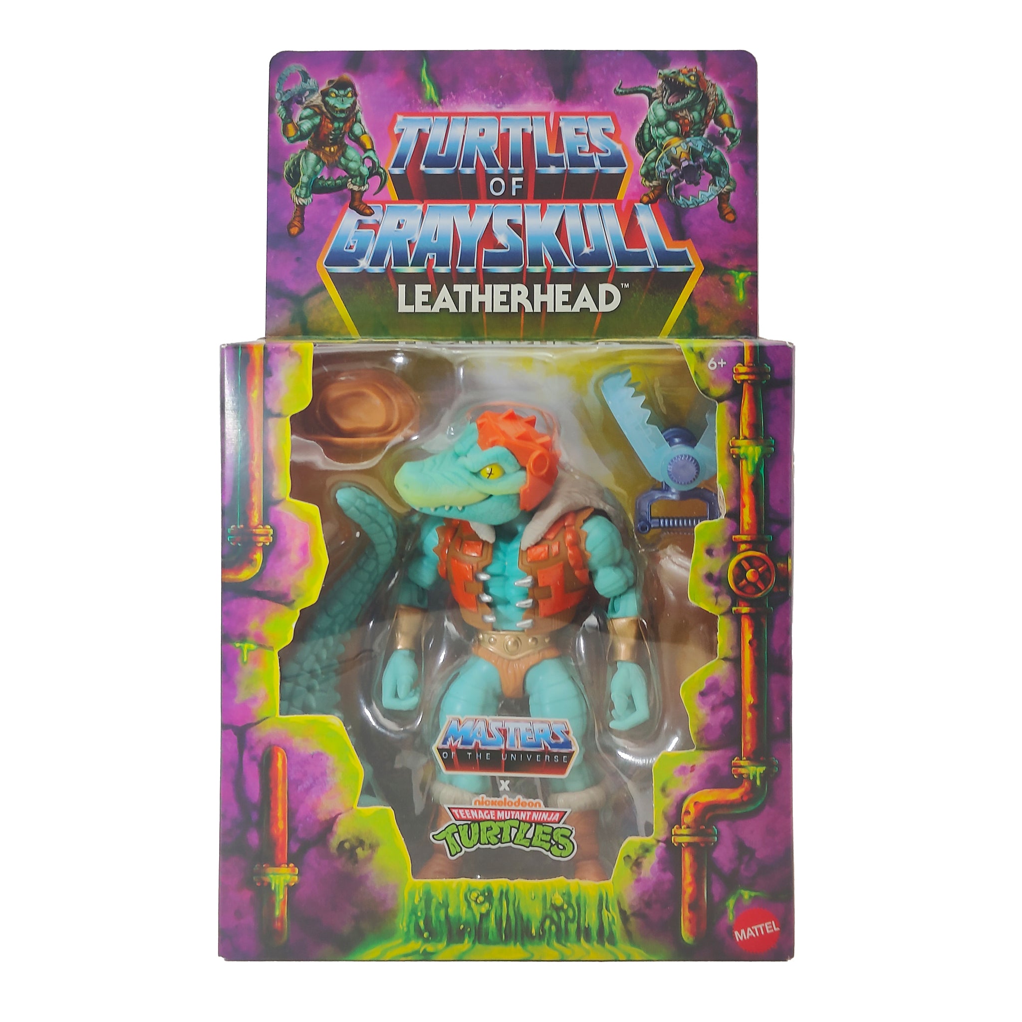 Masters of the Universe Turtles of Grayskull Leatherhead Deluxe Mattel Action Figure