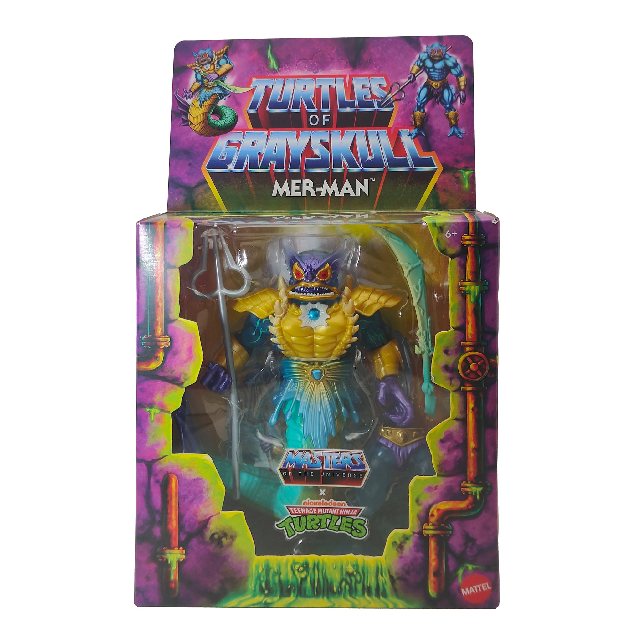 Masters of the Universe Turtles of Grayskull Mer-Man Deluxe Mattel Action Figure