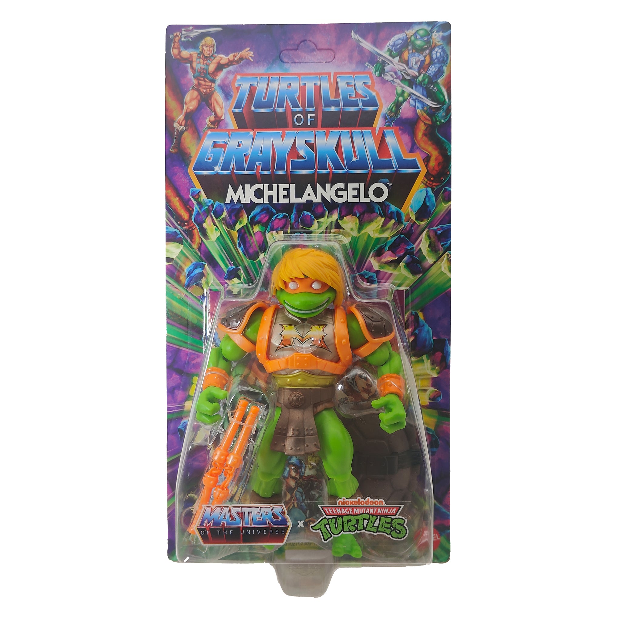 Masters of the Universe Turtles of Grayskull Michelangelo Mattel Action Figure