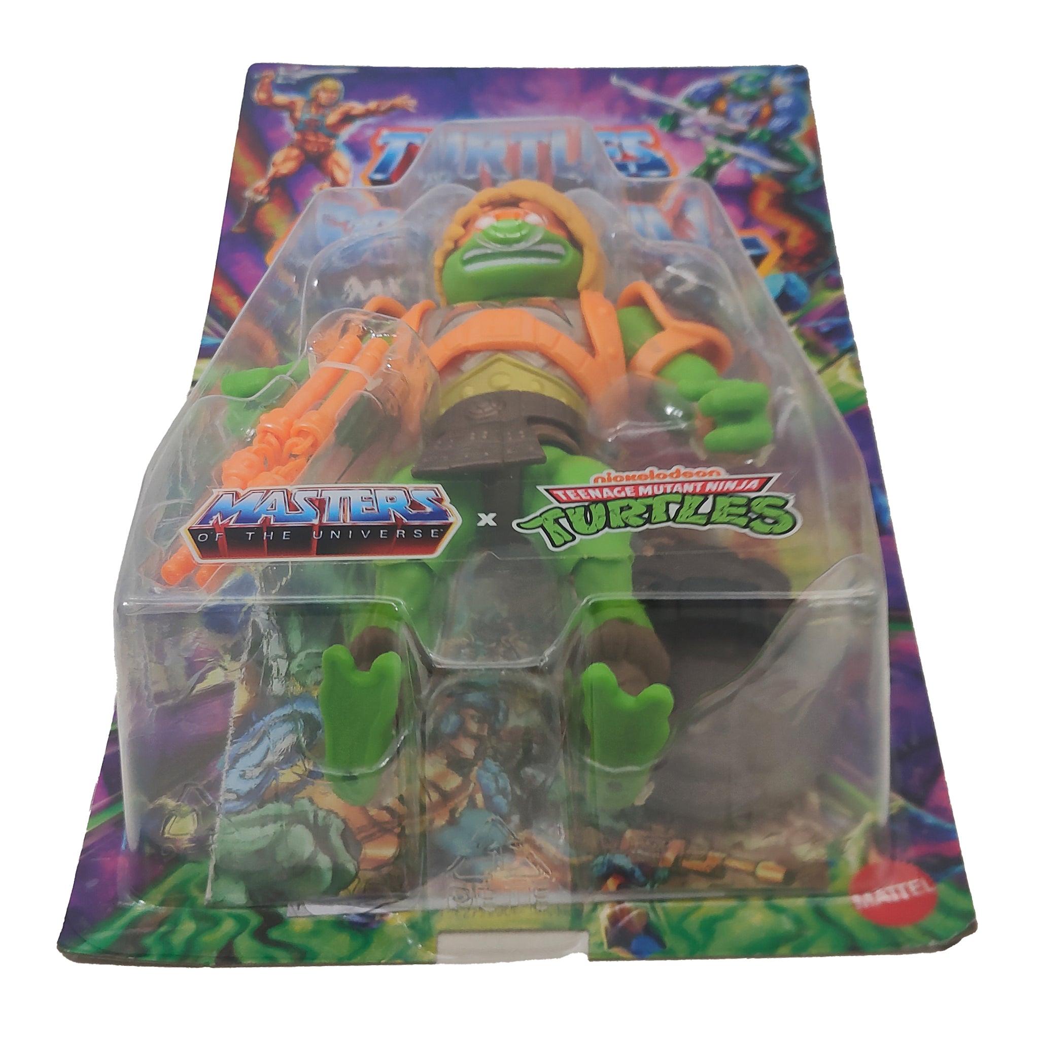 Masters of the Universe Turtles of Grayskull Michelangelo Mattel Action Figure – Teenage Mutant Ninja Turtles, Mattel, 14 cm, pre-owned collector piece, Uncanny Collectibles Dublin Ireland