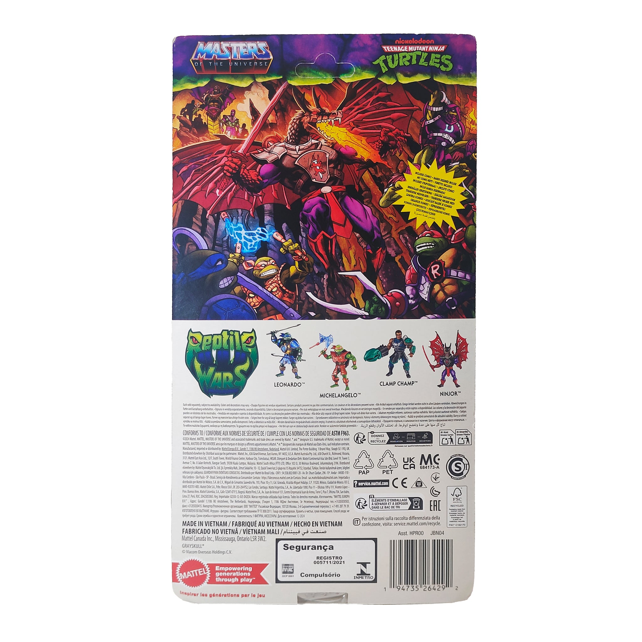Masters of the Universe Turtles of Grayskull Ninjor Mattel Action Figure