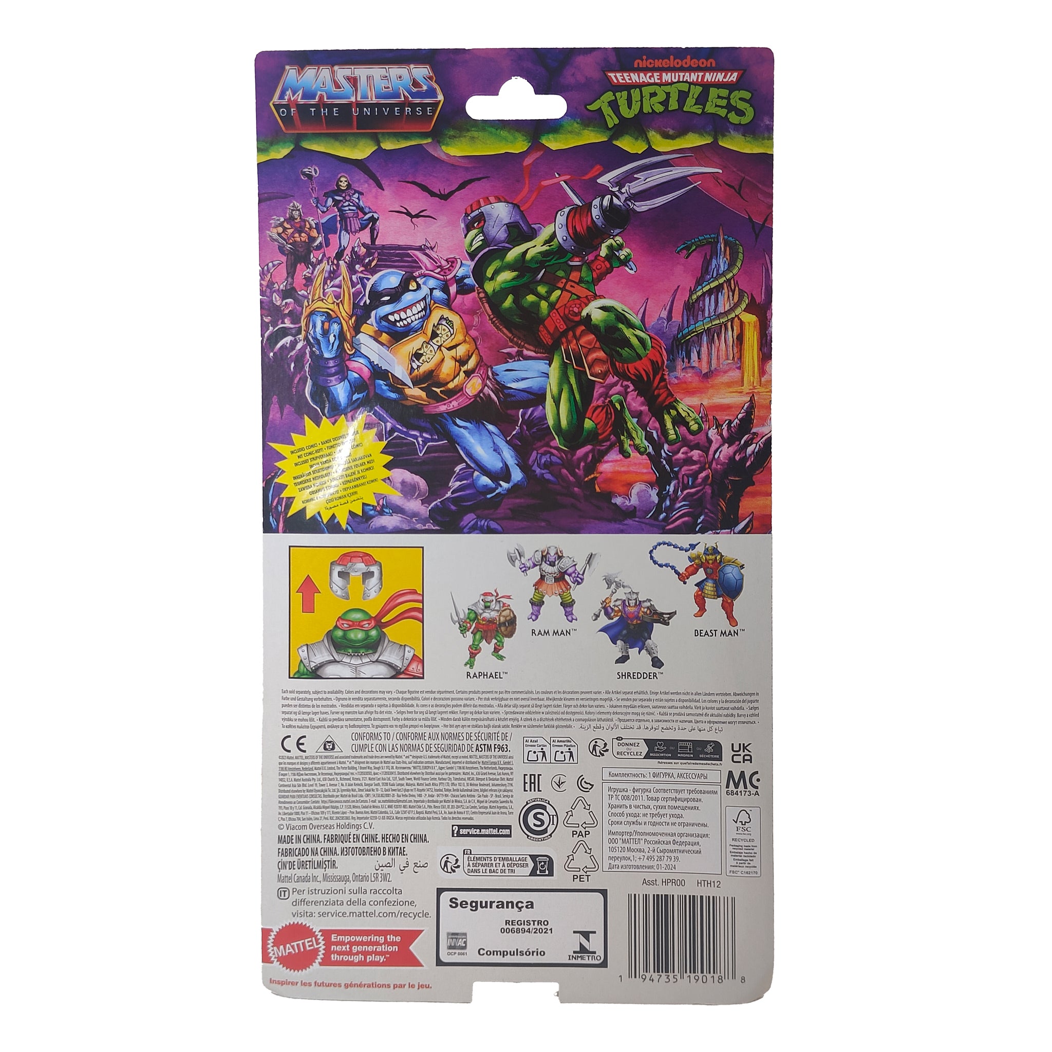 Masters of the Universe Turtles of Grayskull Raphael Armored Mattel Action Figure