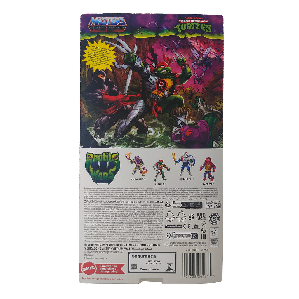 Masters of the Universe Turtles of Grayskull Raphael Mattel Action Figure – Teenage Mutant Ninja Turtles, Mattel, 14 cm, pre-owned collector piece, Uncanny Collectibles Dublin Ireland