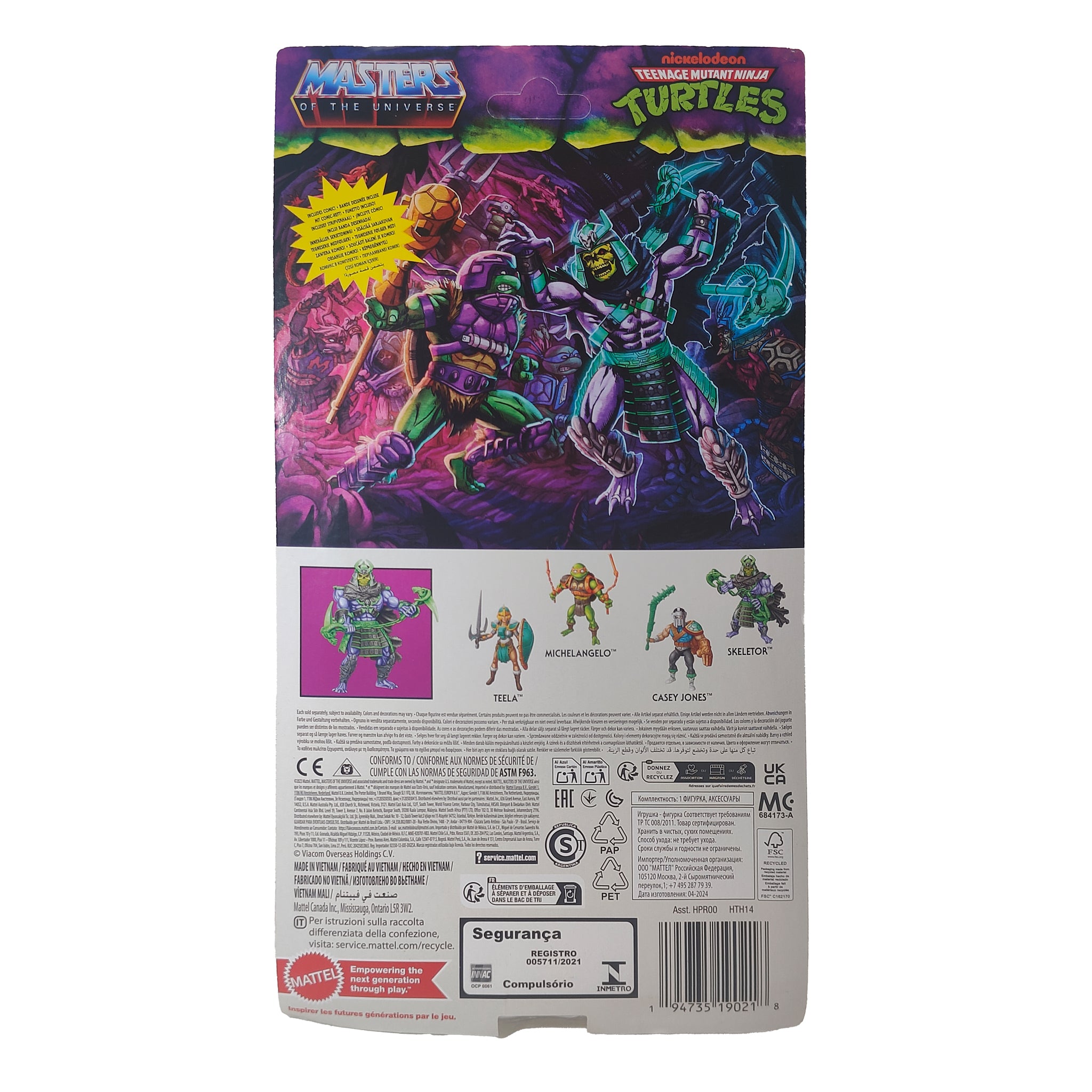 Masters of the Universe Turtles of Grayskull Skeletor Mattel Action Figure
