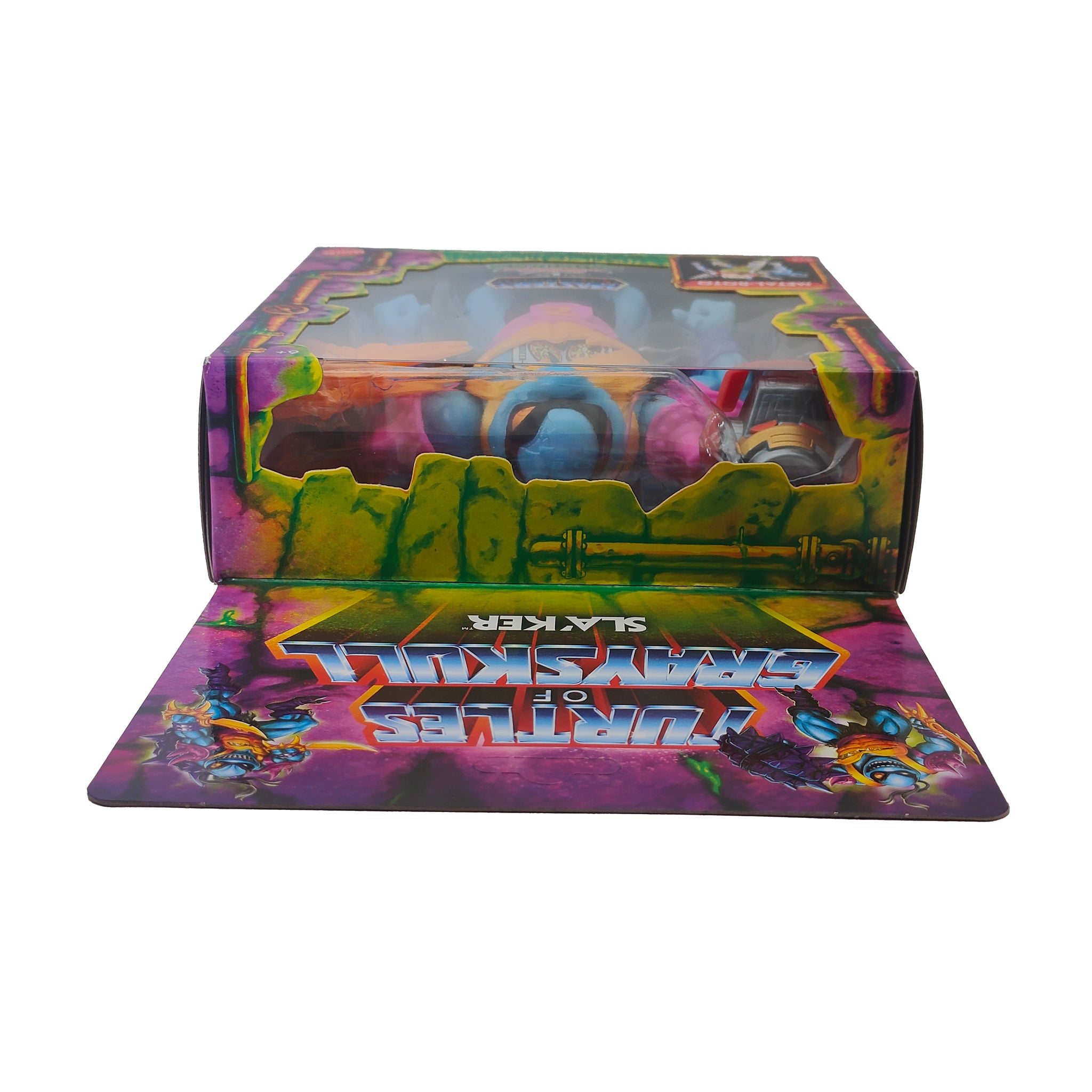 Masters of the Universe Turtles of Grayskull Sla'ker Deluxe Mattel Action Figure – Teenage Mutant Ninja Turtles, Mattel, 14 cm, pre-owned collector piece, Uncanny Collectibles Dublin Ireland
