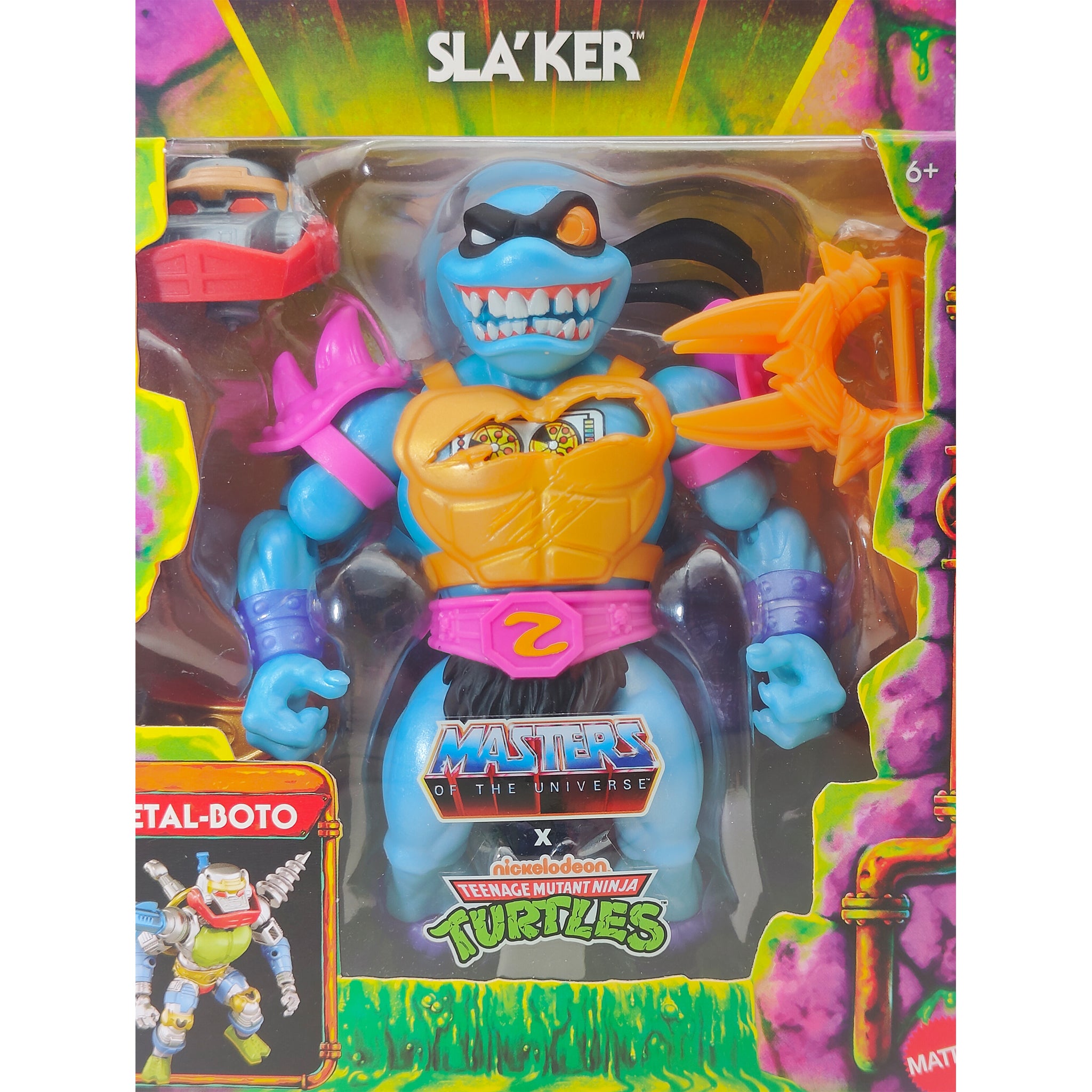 Masters of the Universe Turtles of Grayskull Sla'ker Deluxe Mattel Action Figure