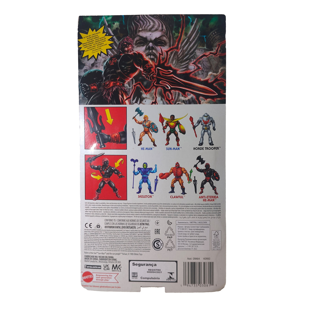 Masters of the Universe Origins Anti-Eternia He-Man Mattel Action Figure 2022 - photo 4 of 19