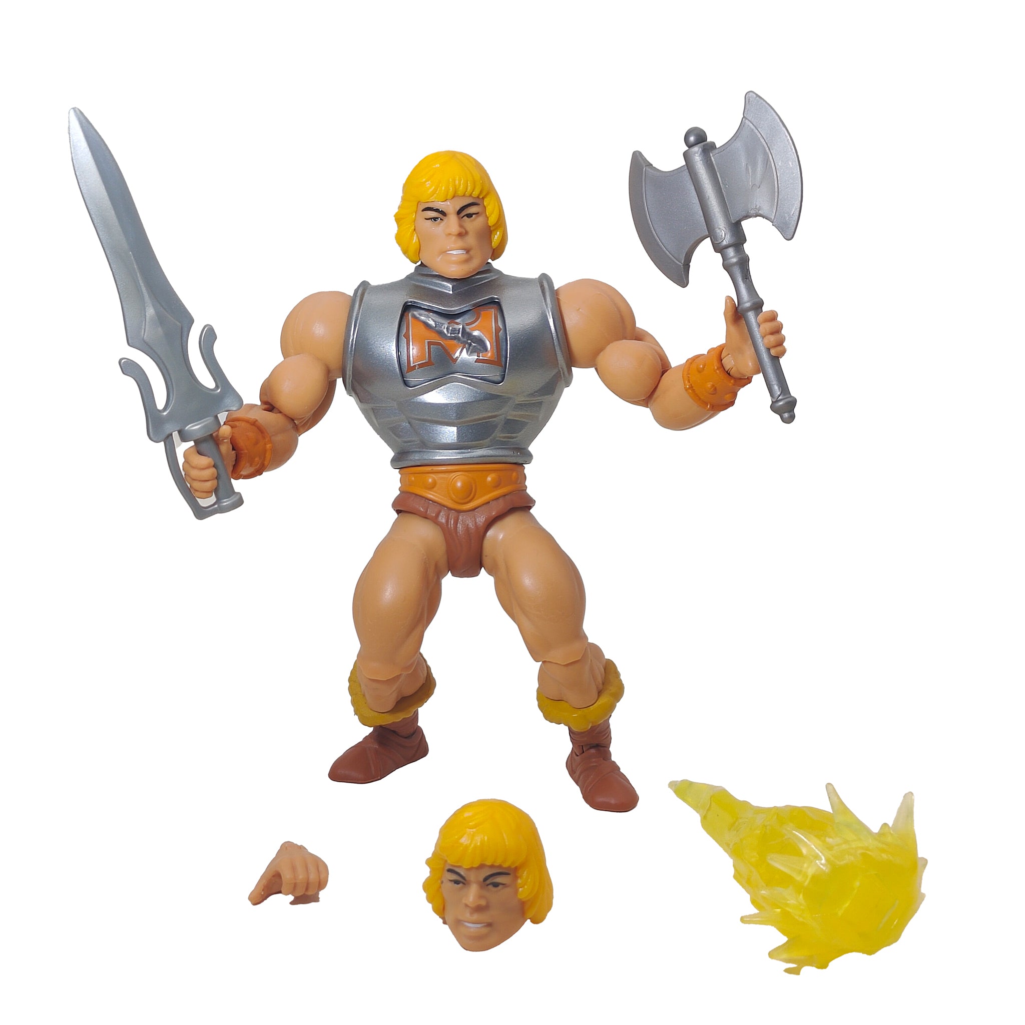 Mattel Masters of the Universe Origins Battle Armor He-Man Deluxe Action Figure 2021 – Masters of the Universe, Mattel, 14 cm, 2021, pre-owned collector piece, Uncanny Collectibles Dublin Ireland