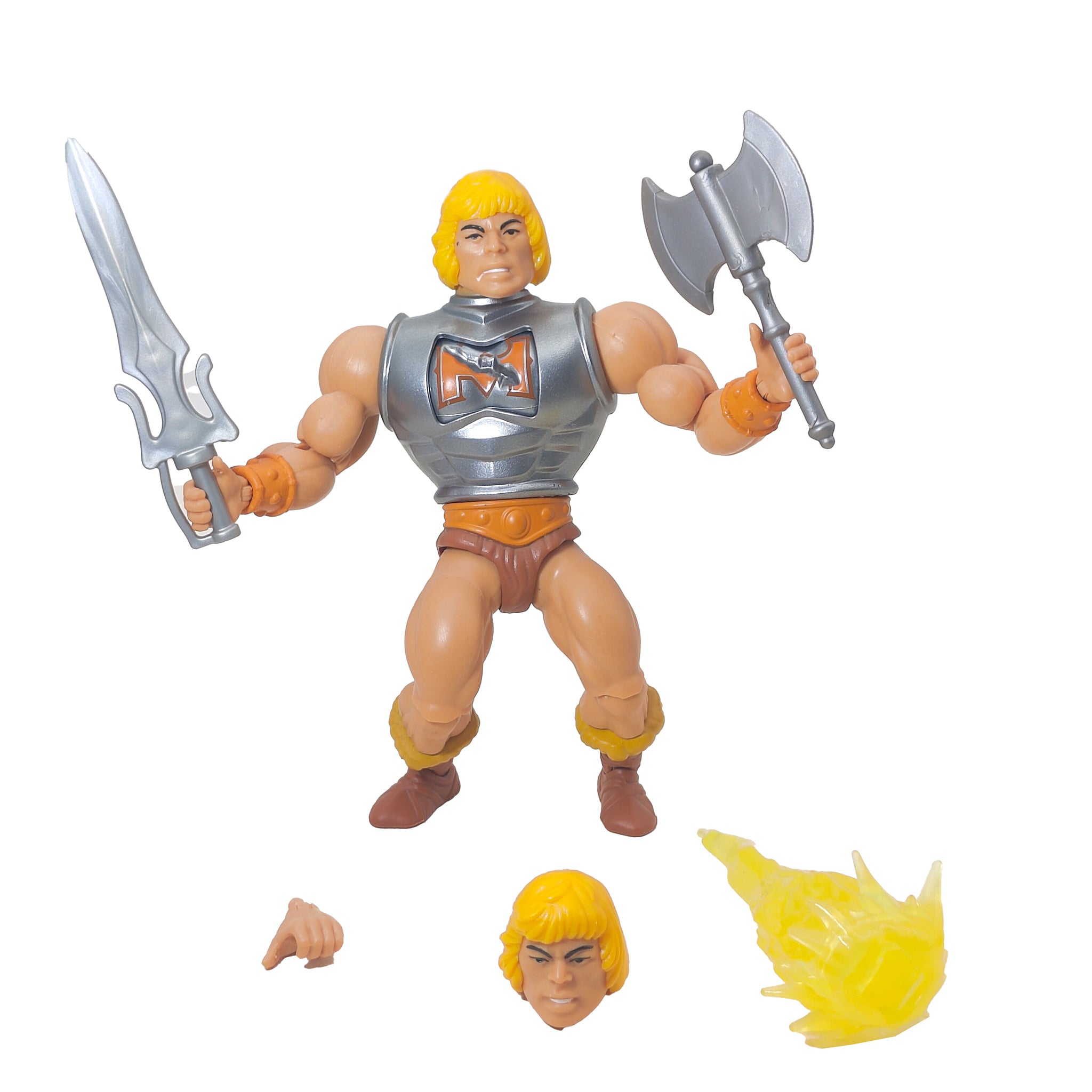 Mattel Masters of the Universe Origins Battle Armor He-Man Deluxe Action Figure 2021 – Masters of the Universe, Mattel, 14 cm, 2021, pre-owned collector piece, Uncanny Collectibles Dublin Ireland
