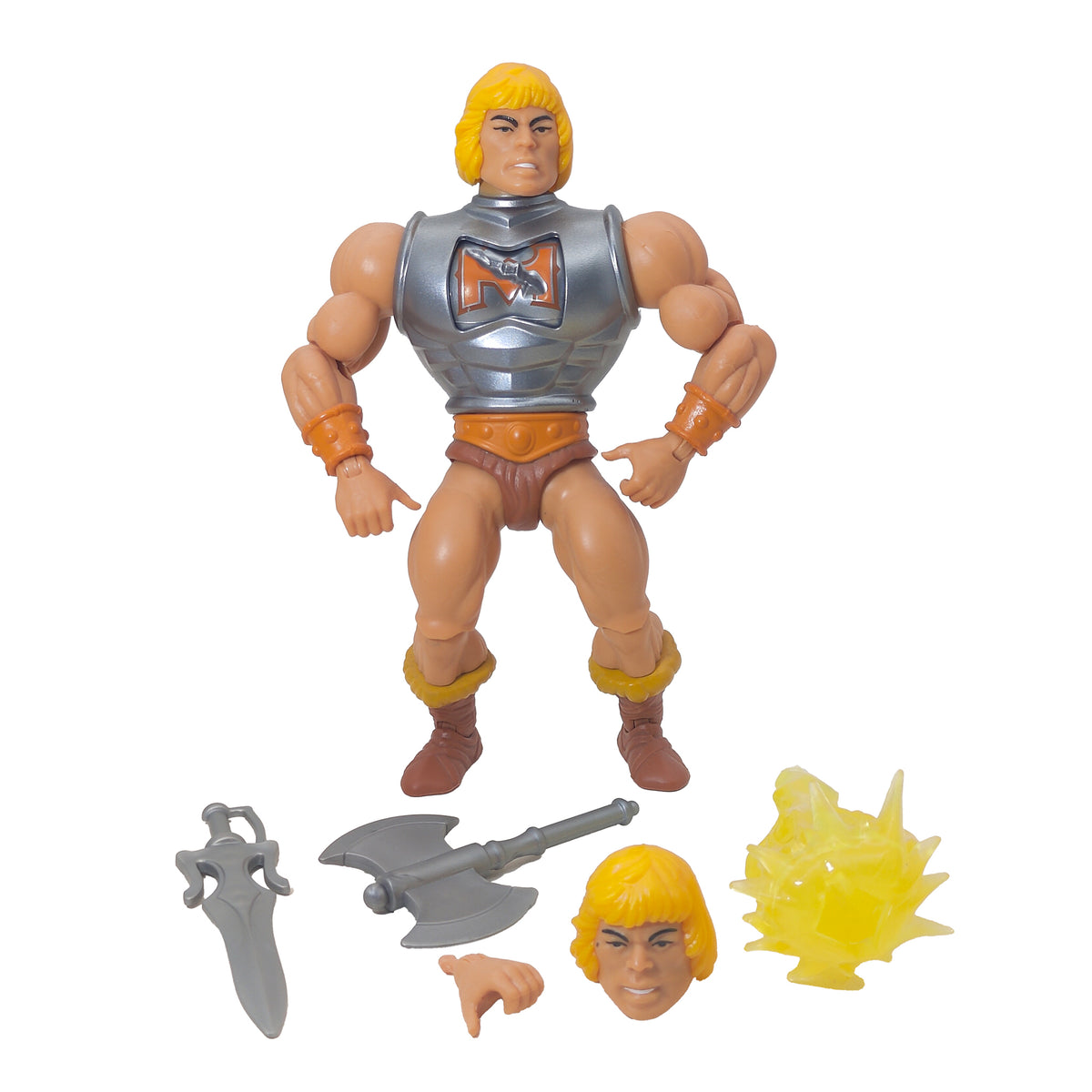 Mattel Masters of the Universe Origins Battle Armor He-Man Deluxe Action Figure 2021 – Masters of the Universe, Mattel, 14 cm, 2021, pre-owned collector piece, Uncanny Collectibles Dublin Ireland