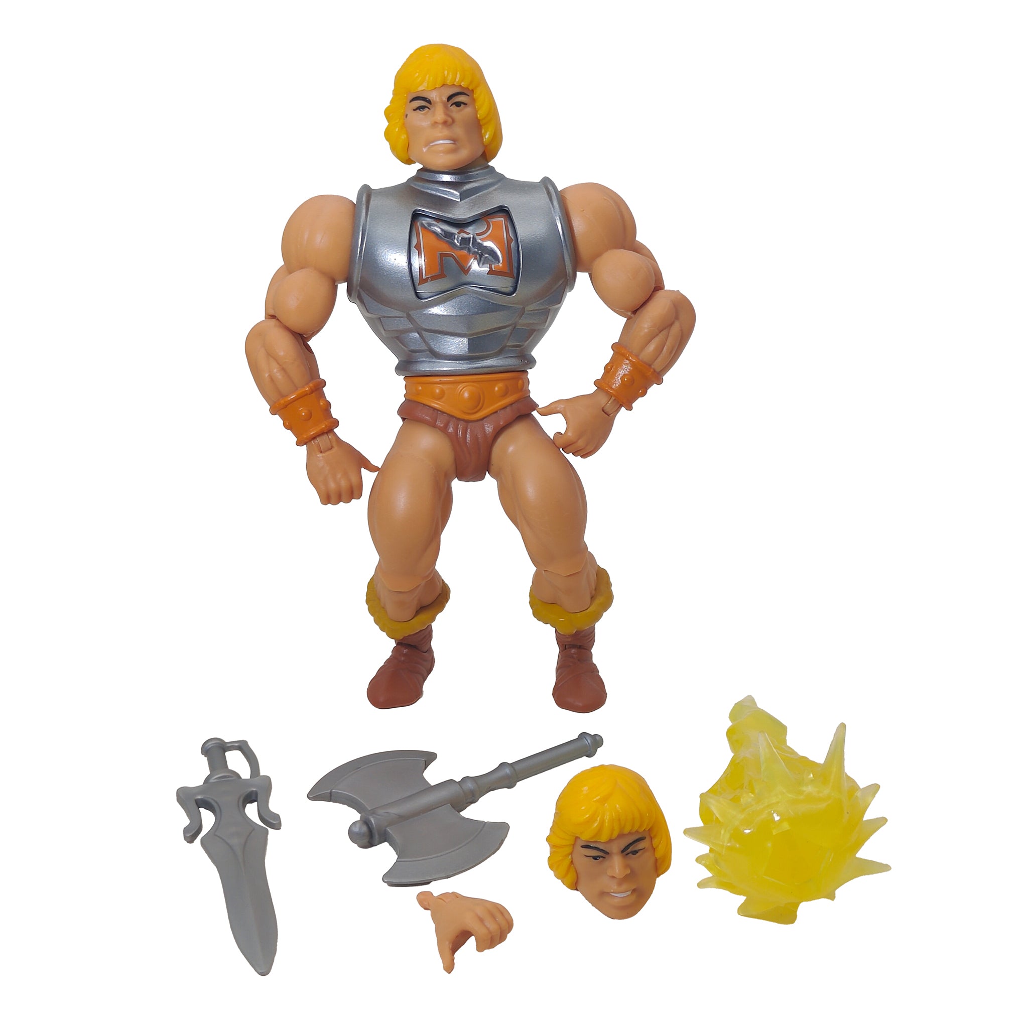 Mattel Masters of the Universe Origins Battle Armor He-Man Deluxe Action Figure 2021 – Masters of the Universe, Mattel, 14 cm, 2021, pre-owned collector piece, Uncanny Collectibles Dublin Ireland
