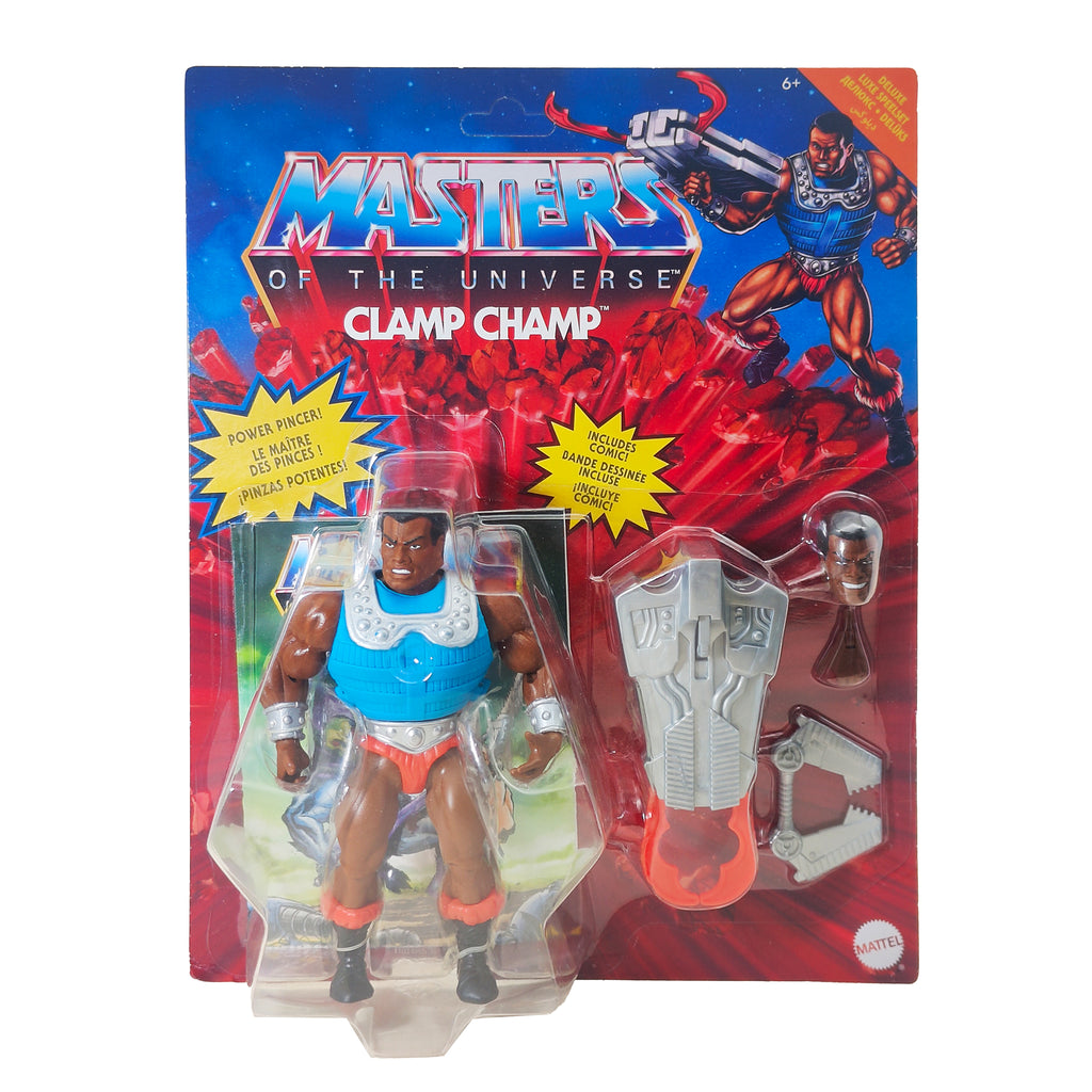 Masters of the Universe Origins Clamp Champ Deluxe Mattel Action Figure 2021, 14cm, pre-owned