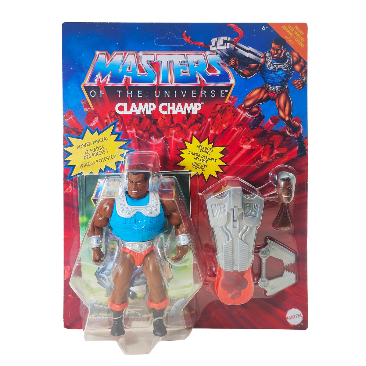 Masters of the Universe Origins Clamp Champ Deluxe Mattel Action Figure 2021, 14cm, pre-owned